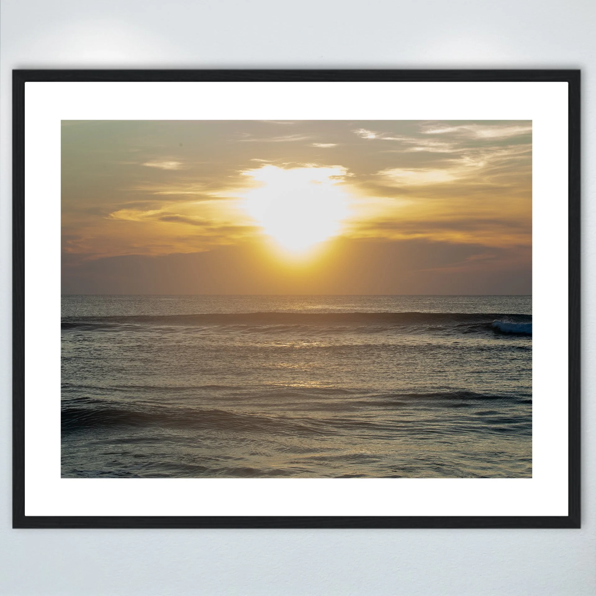 1:1 Waves at Sunrise- Wood w: Border.jpg