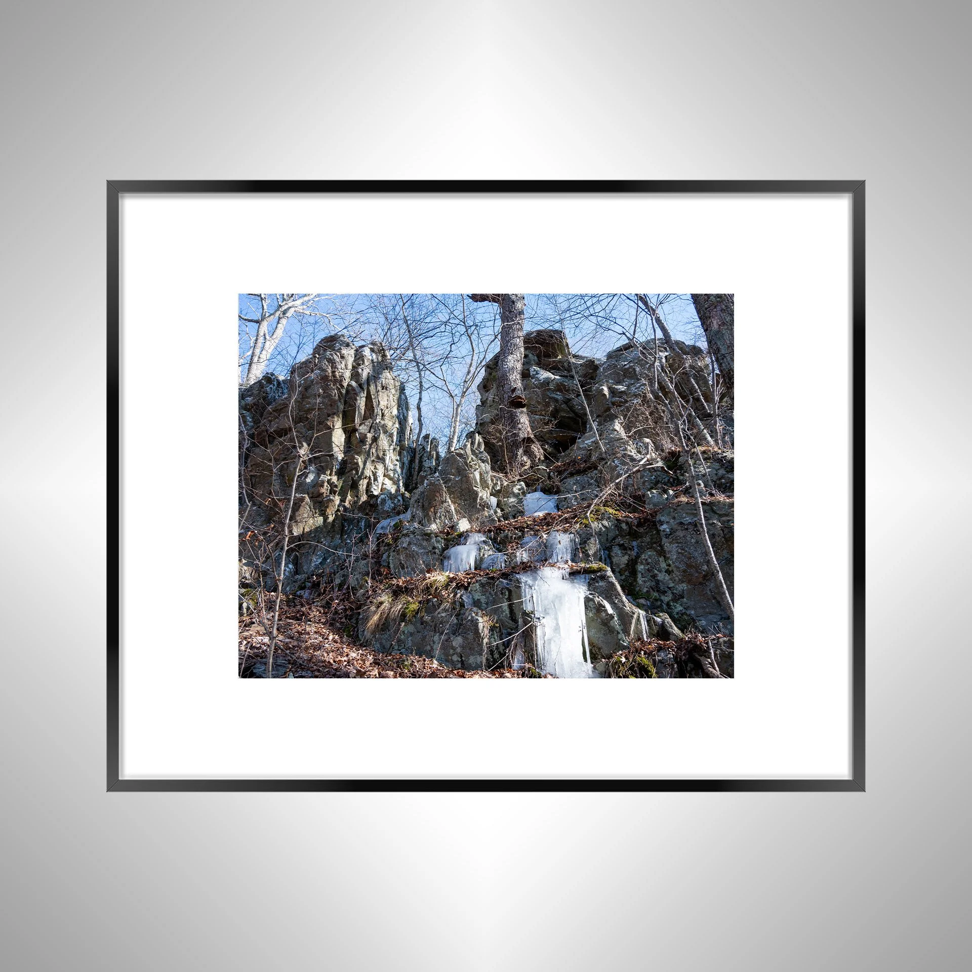 1:1 Icicles on Shenandoah Rocks- Black Metal w: Border.jpg