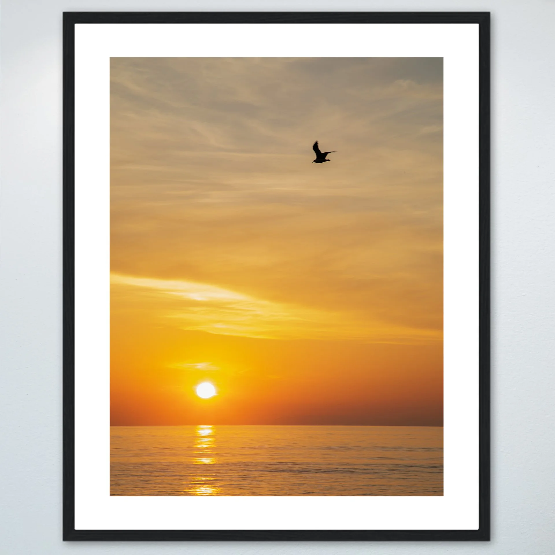 1:1 Seagull Sunrise- Wood w: Border.jpg