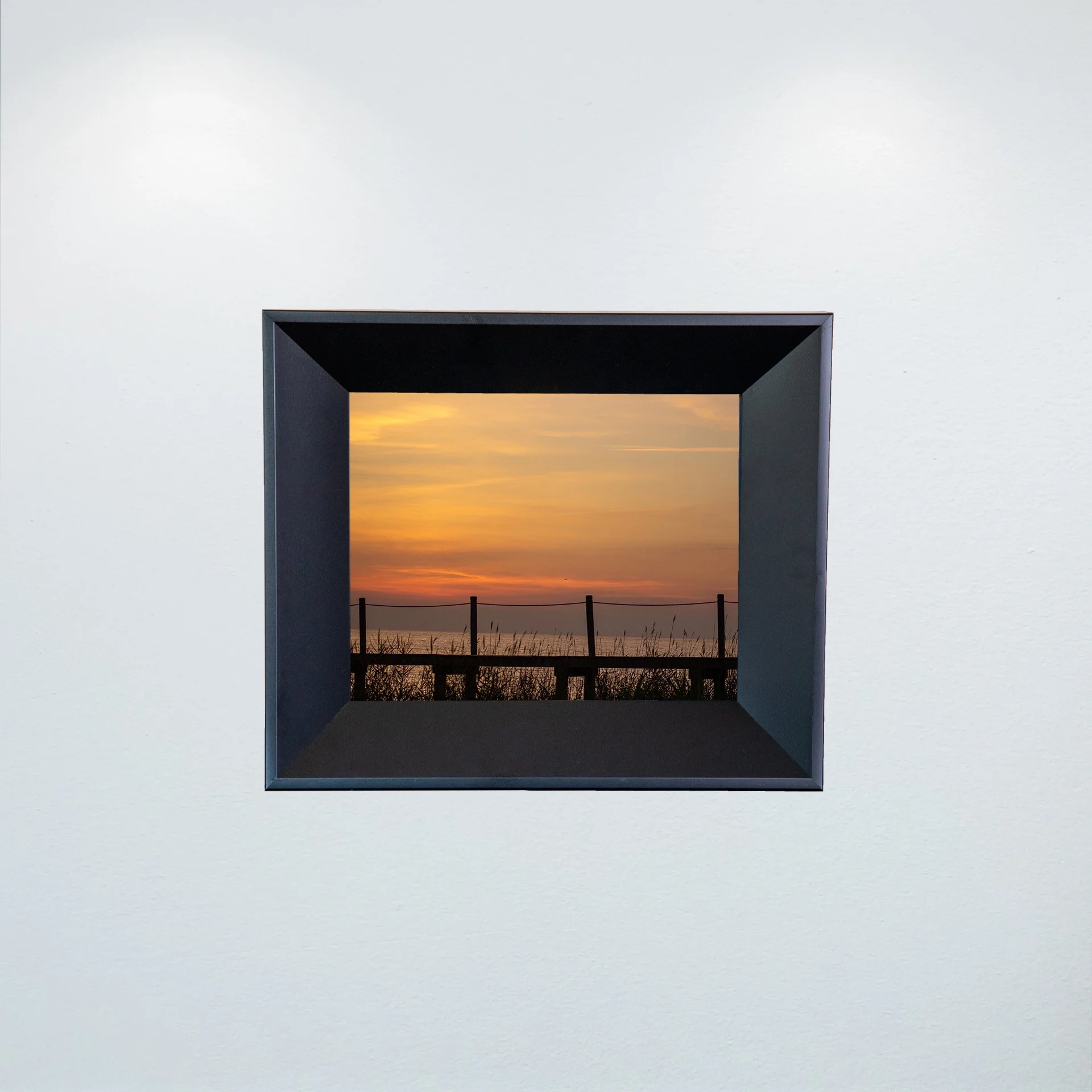 1:1 Sound Sunset with Seagull, Pier and Oats- Mini.jpg