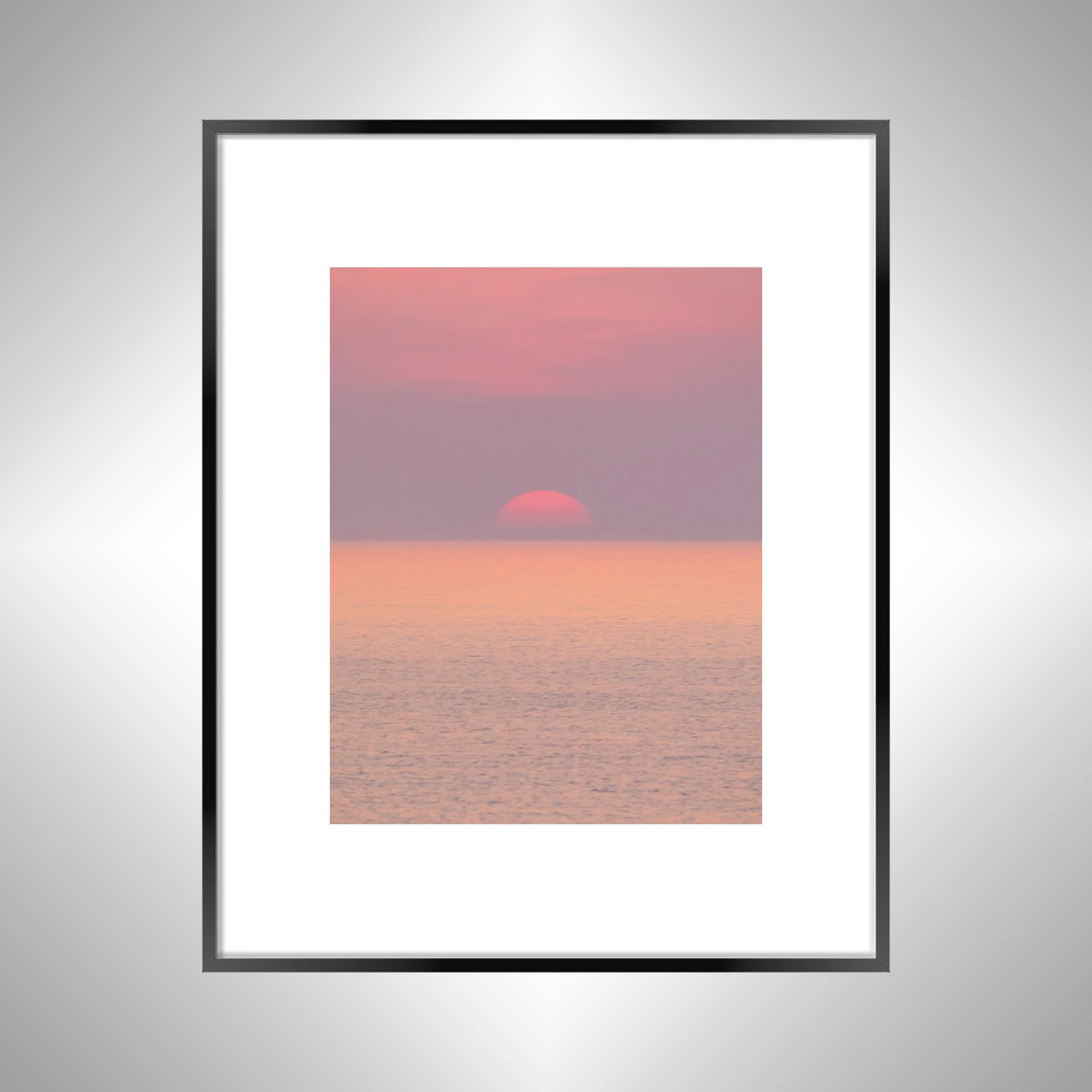 1:1 Beginning of Hazy Sunrise (Portrait)- Black Metal w: Border.jpg