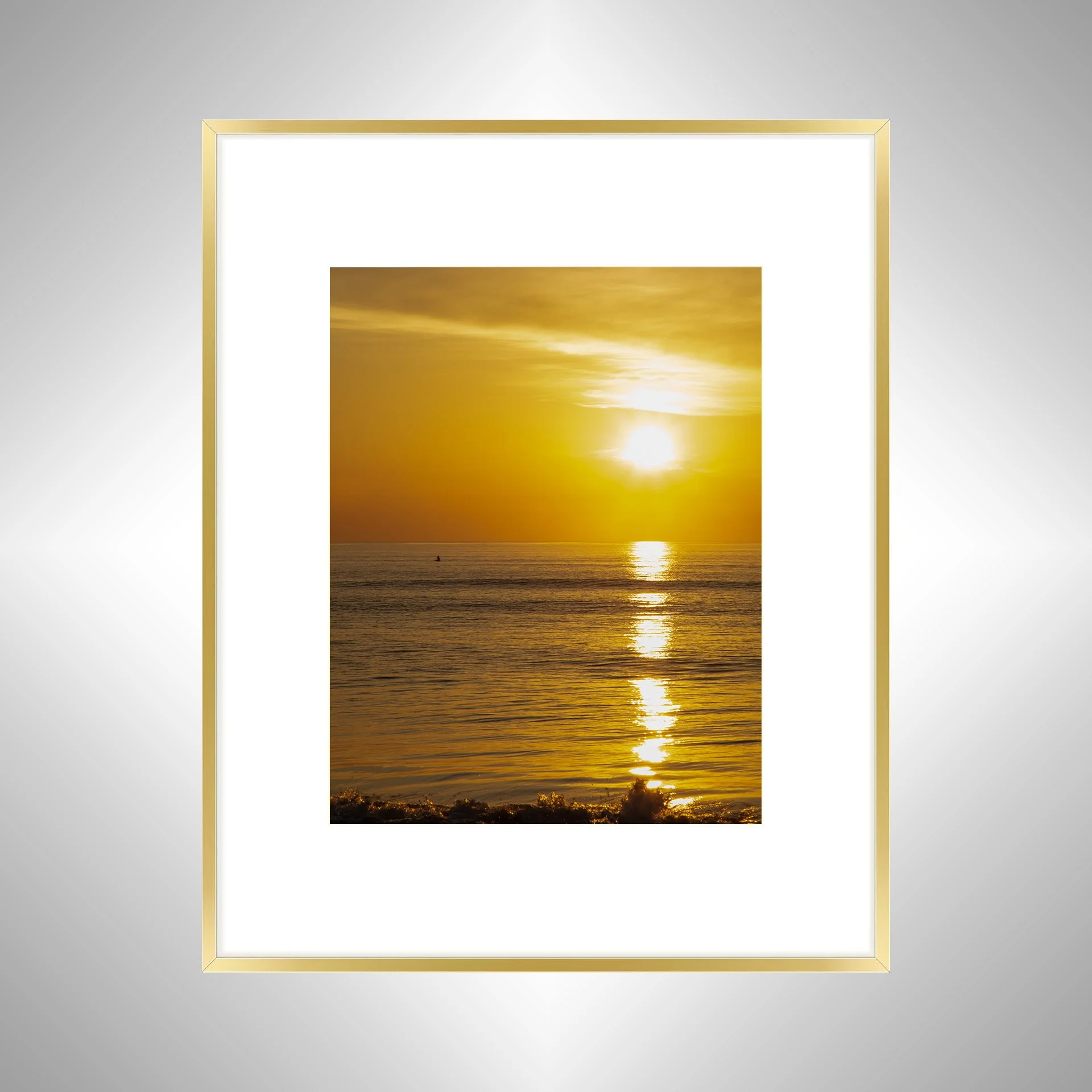 1:1 Pelican Sunrise in Duck, NC- Gold w: Border.jpg