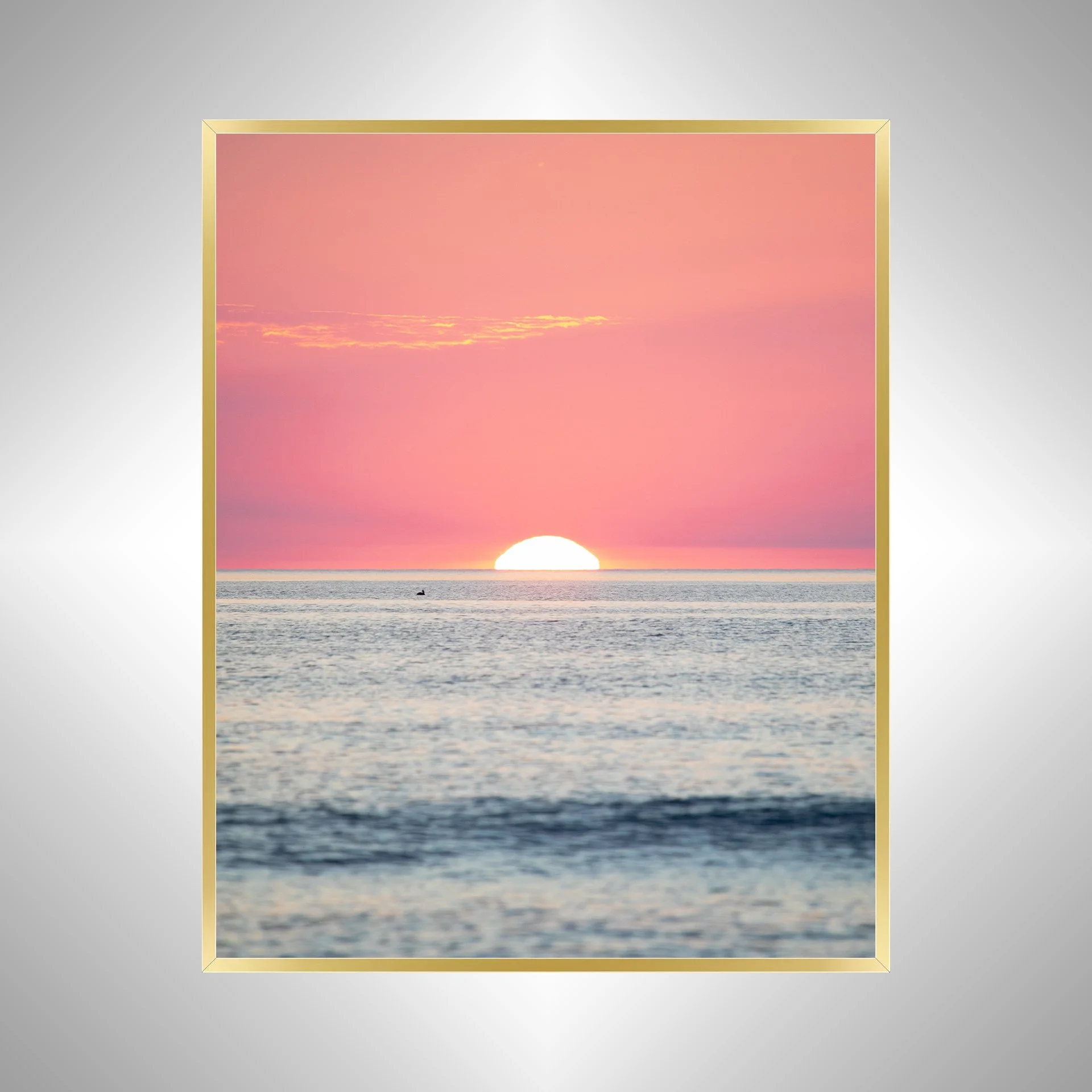 1:1 Pelican Watching Sunrise (Portrait)- Gold.jpg