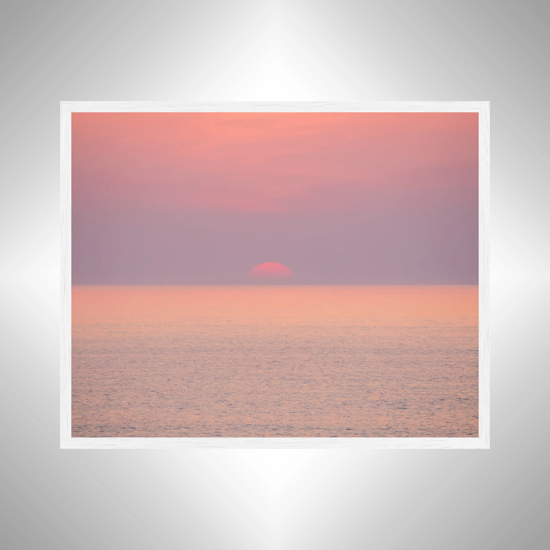 1:1 Beginning of Hazy Sunrise (Landscape)- White Wood.jpg