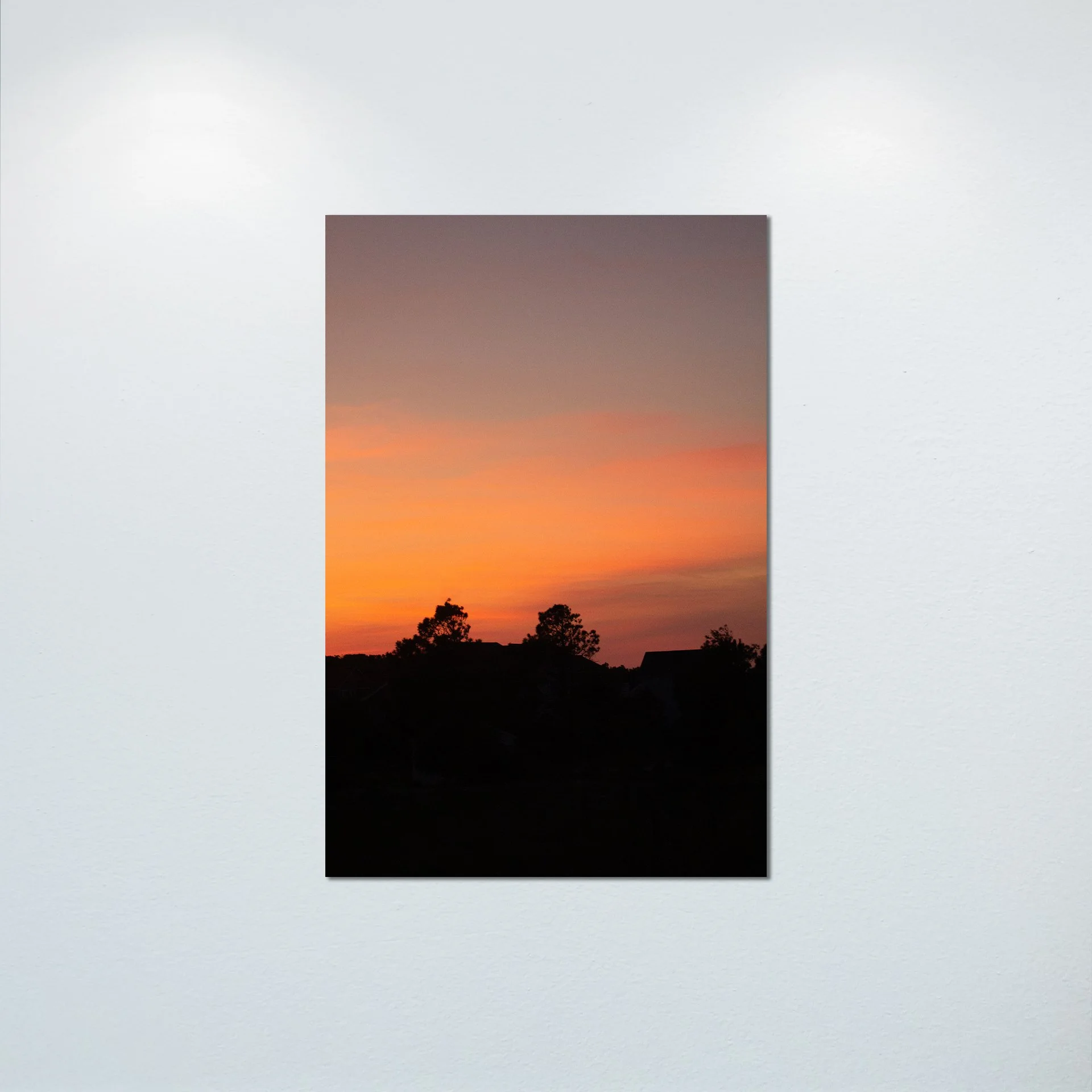 1:10 Sunrise Behind Beach Houses in Duck- Poster & Canvas.jpg