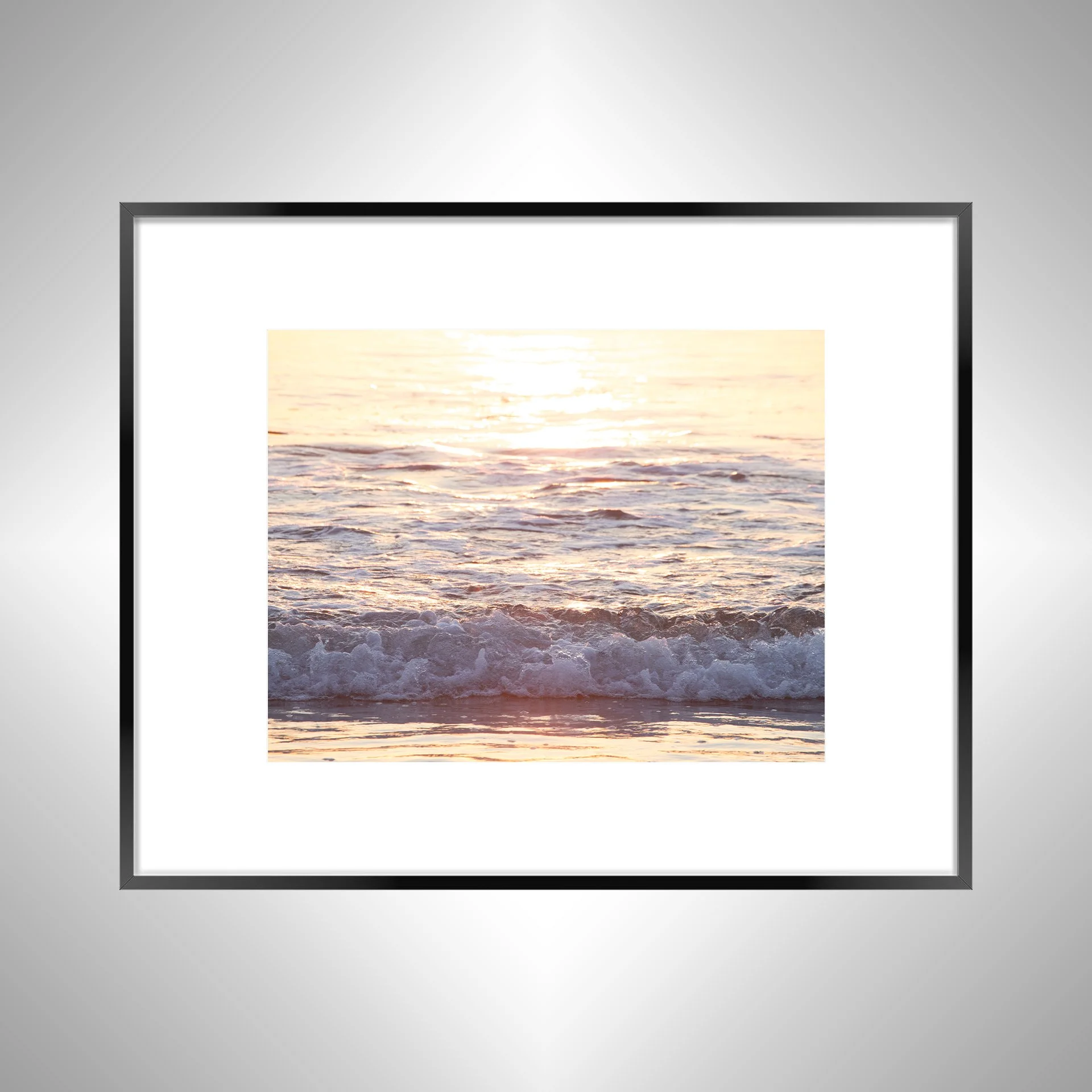 1:1 White Water at Sunrise- Black w: Border.jpg