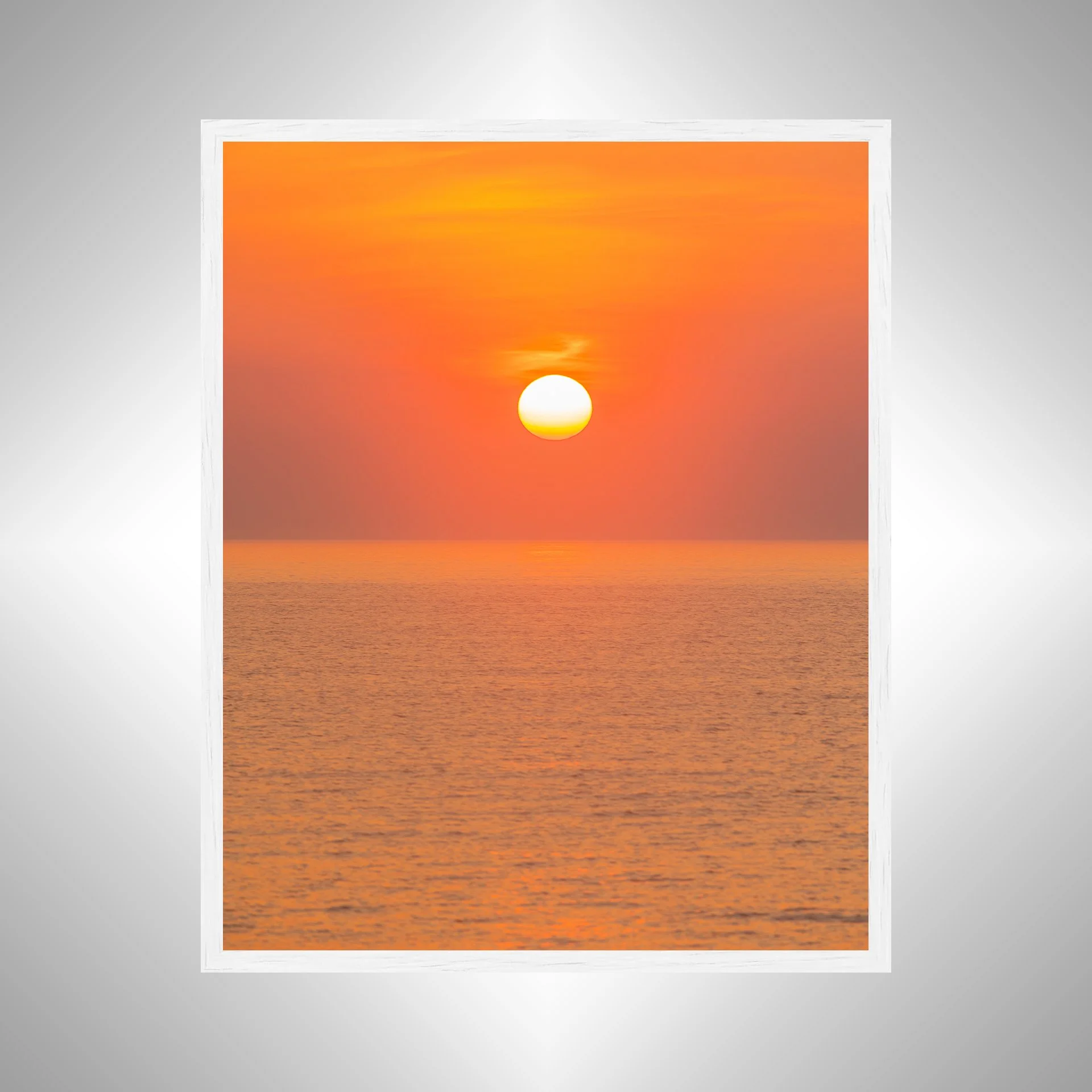 1:1 Orange Ocean Sunrise on the Horizon- White.jpg