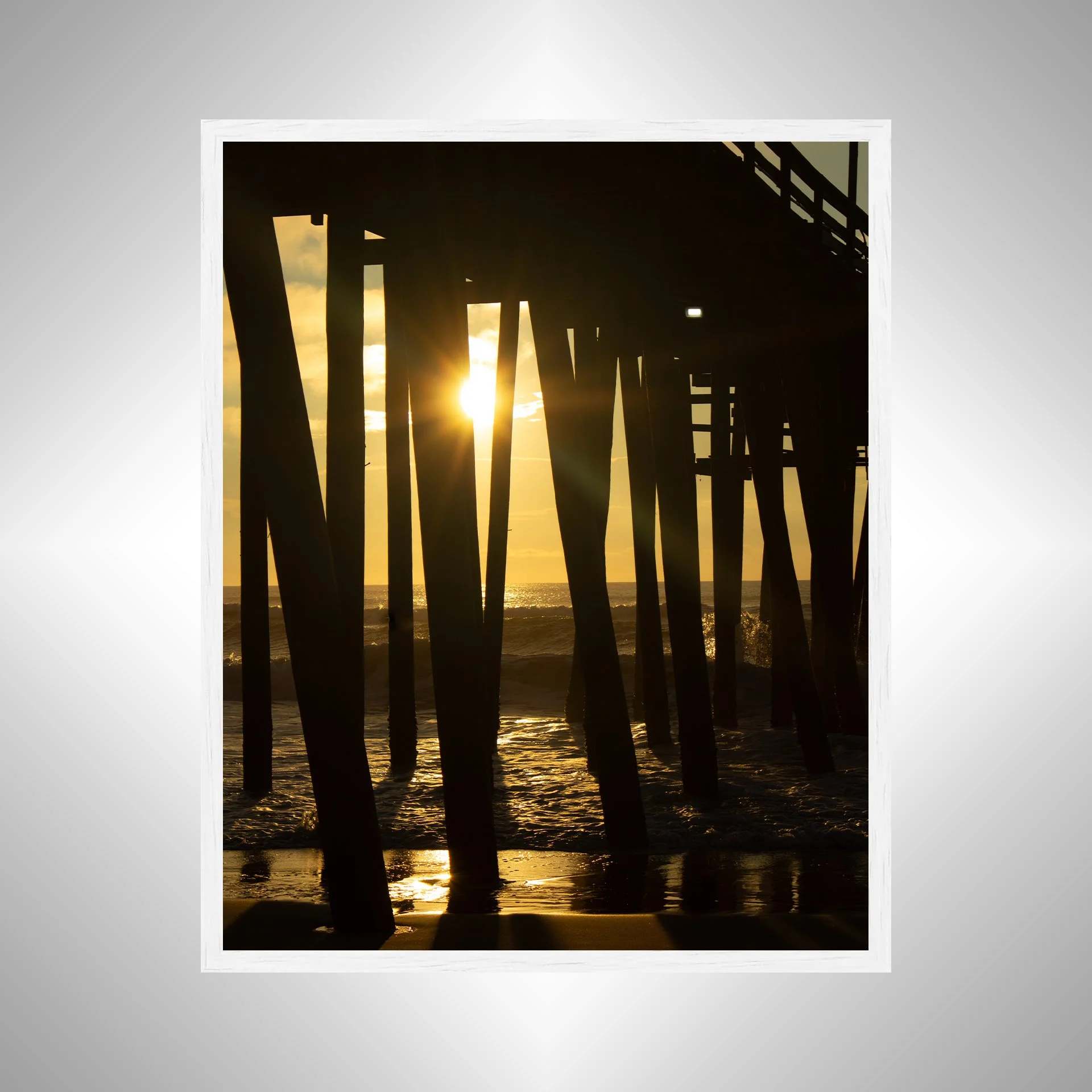 1:10 Rodanthe Pier Sunrise Flare- White.jpg