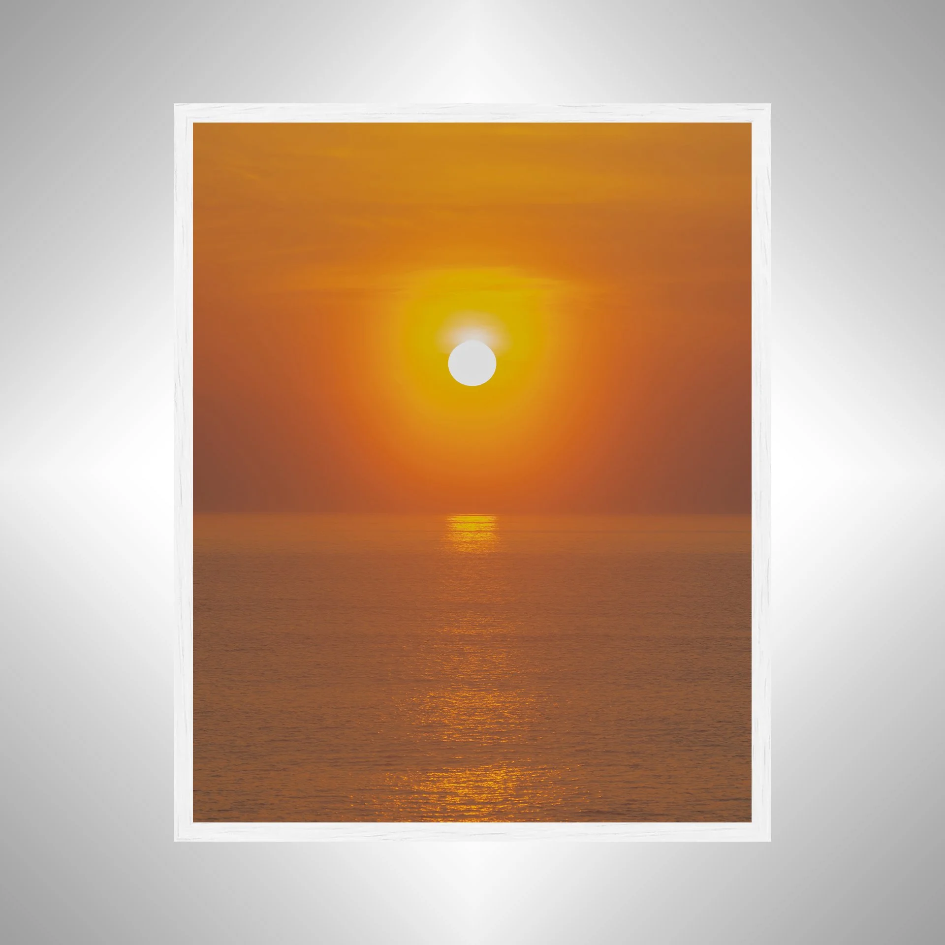 1:1 Golden Sunrise Reflection- White Wood.jpg