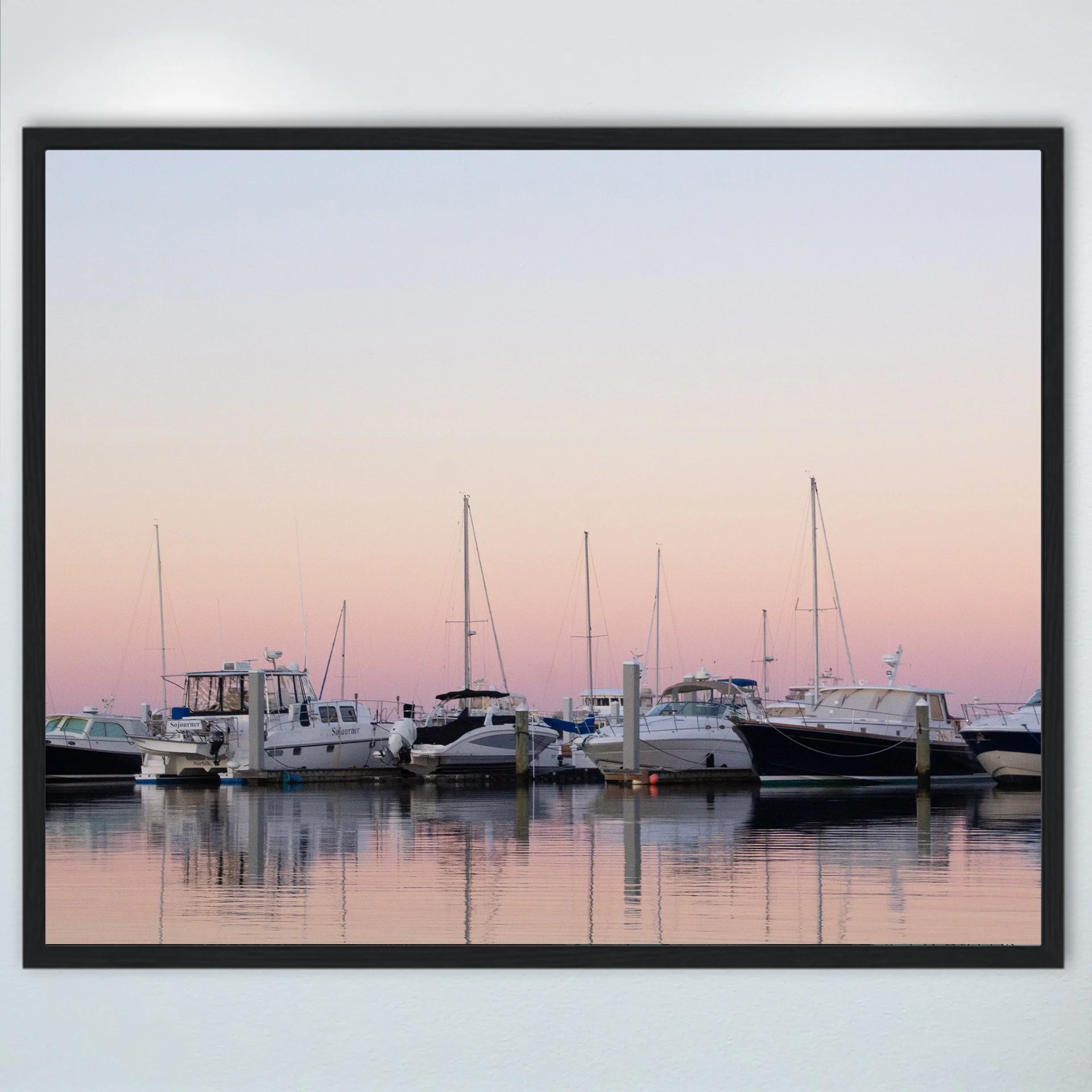 1:10 Norfolk Yacht Country Club Docks at Sunrise- Wood.JPG