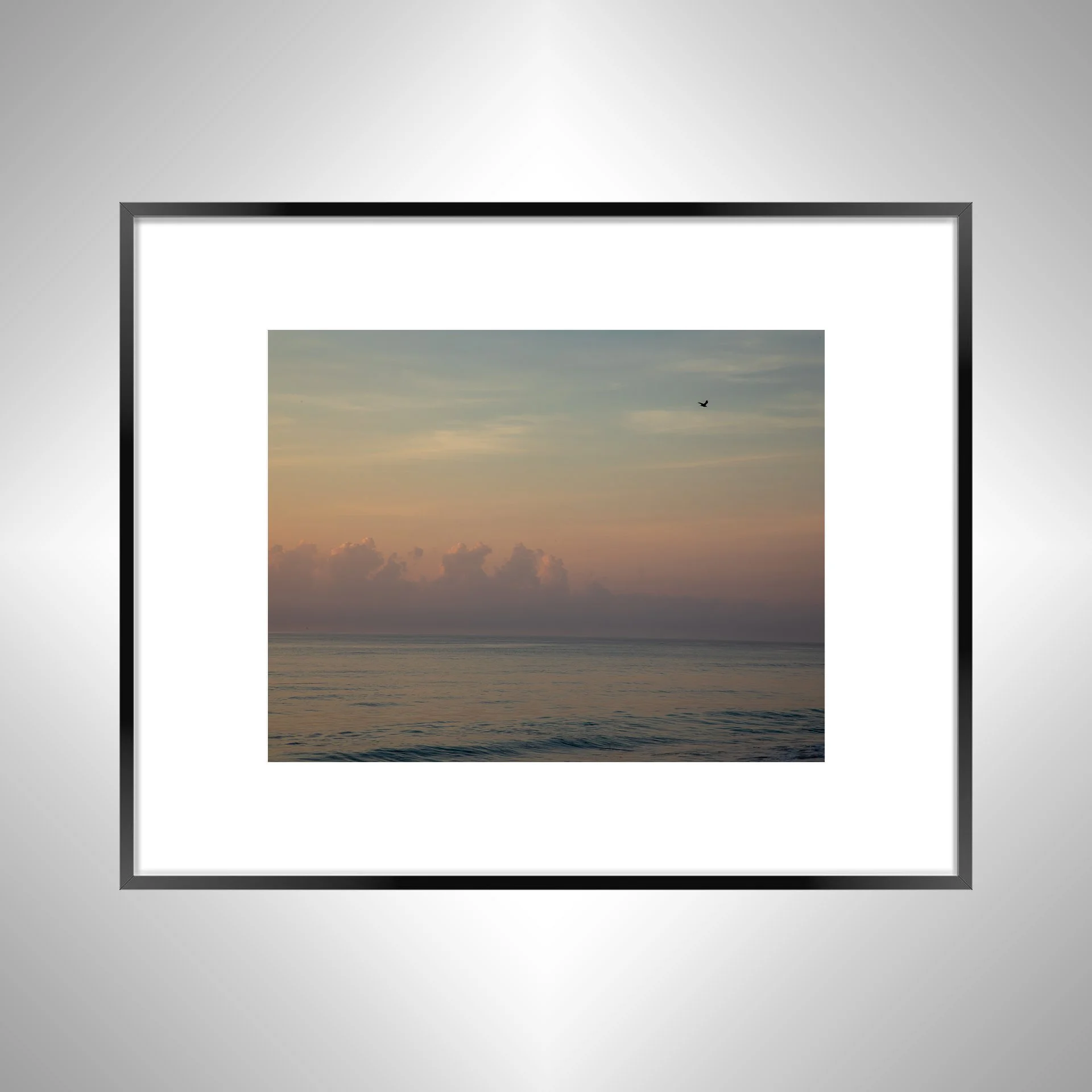 1:1 Pink Sunrise in Duck, NC- Black w: Border.jpg
