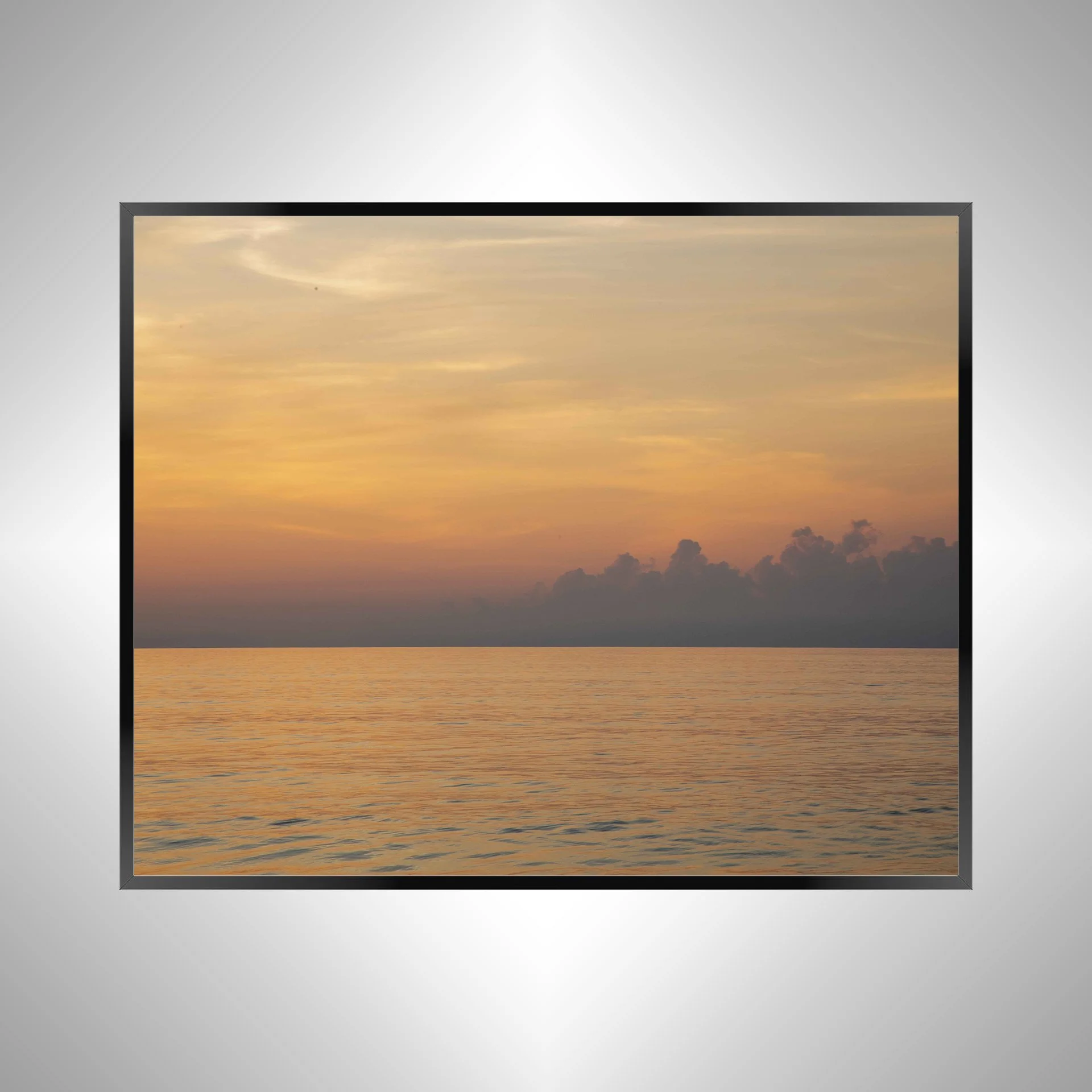 1/10 Golden Clouds on Ocean Horizon