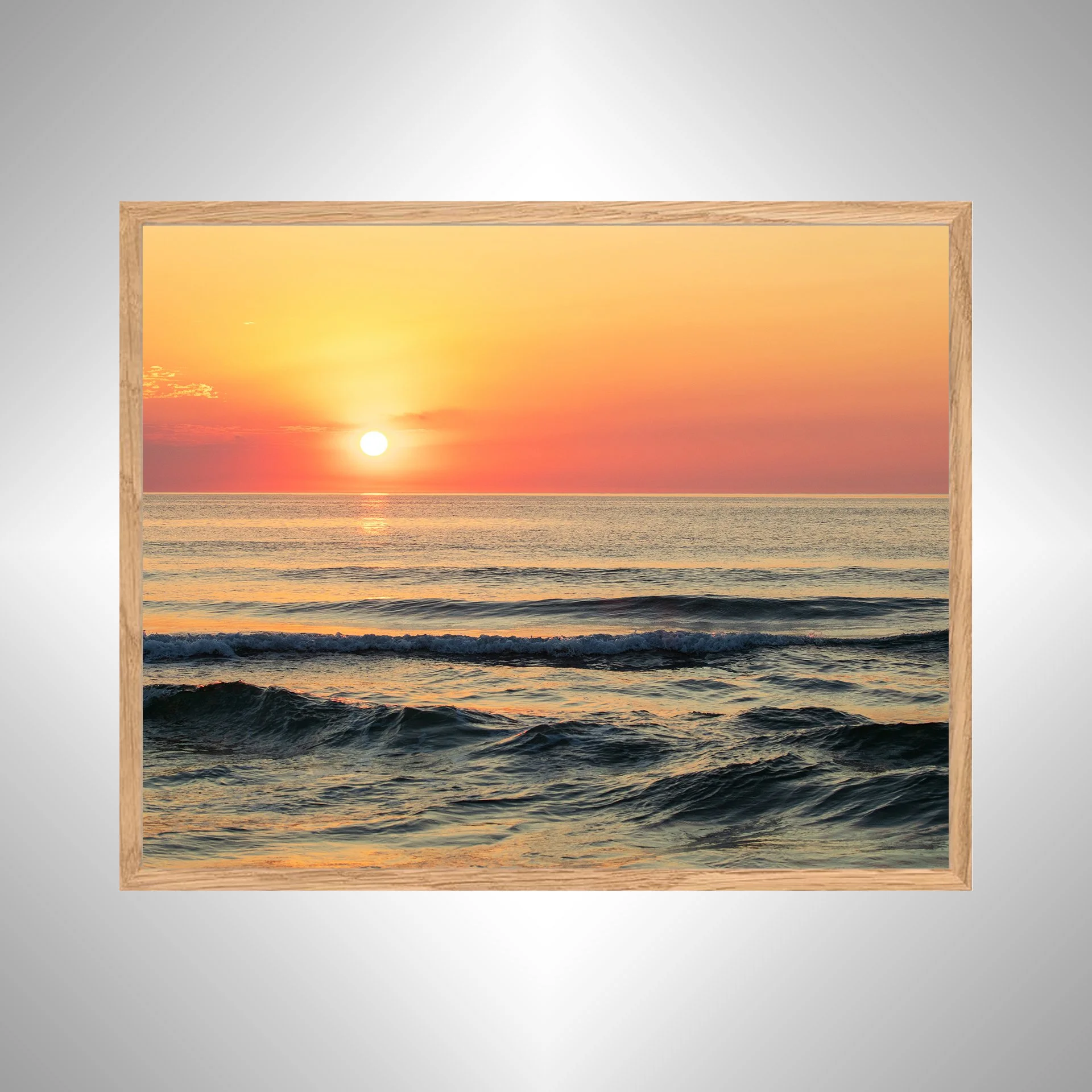 1:1 Colorful OBX Ocean Sunrise- White Wood copy NATTY.jpg