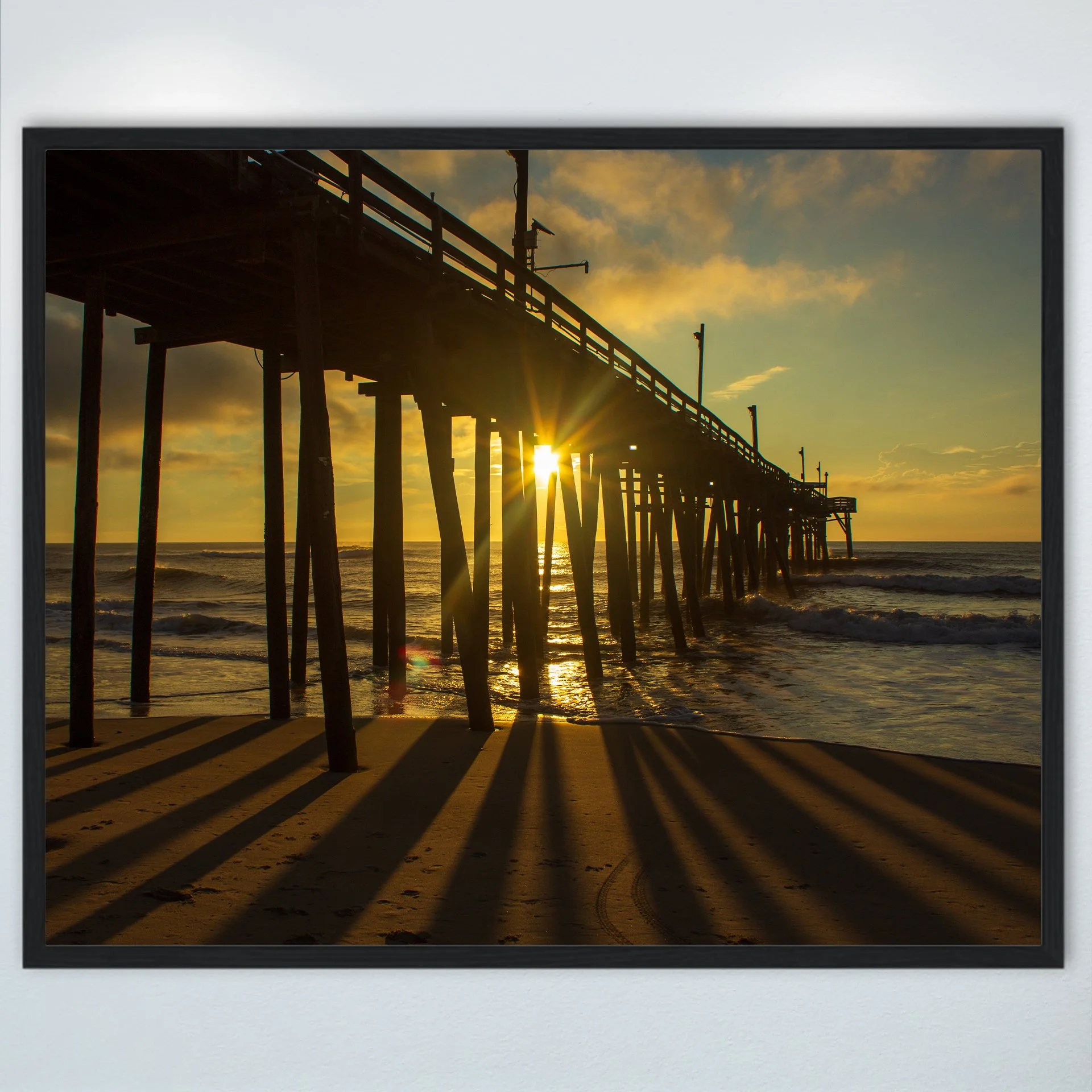 1:1 Sun Flare thru Rodanthe Pier- Wood.jpg