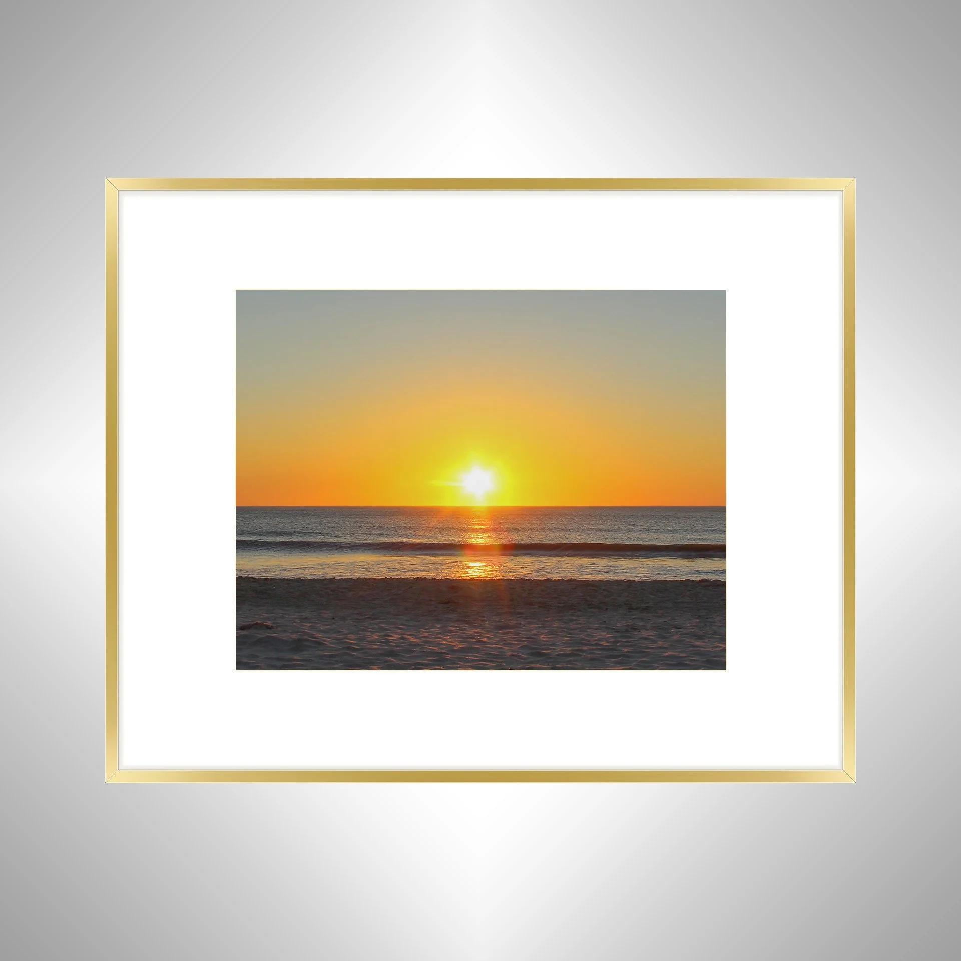 1:10 OBX Beach Sunrise Flare- GOLD W: BORDER.jpg