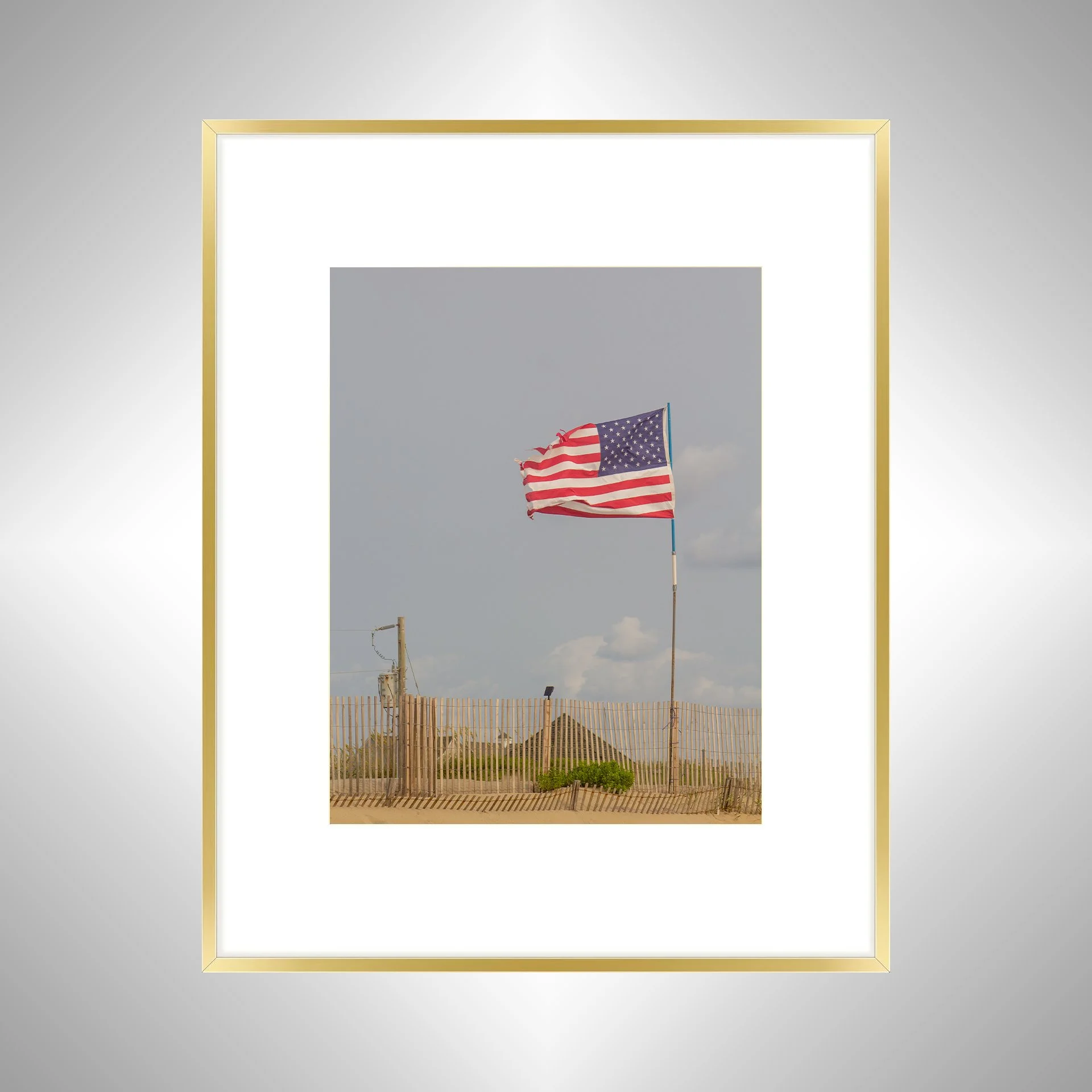 1:1 Rodanthe Beach American Flag- Gold w: Border.jpg