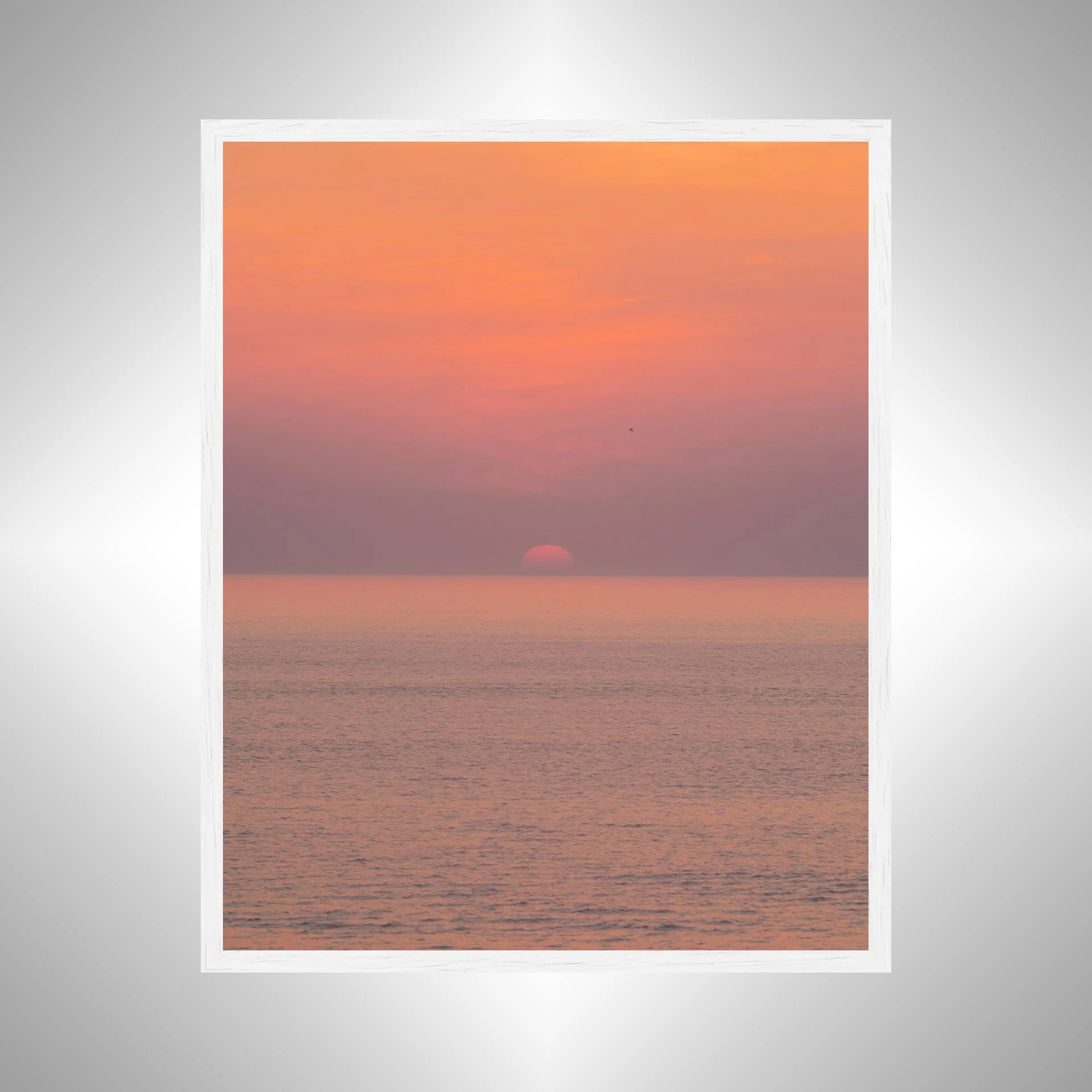 1:1 Hazy Sunrise (Portrait)- White Wood.jpg