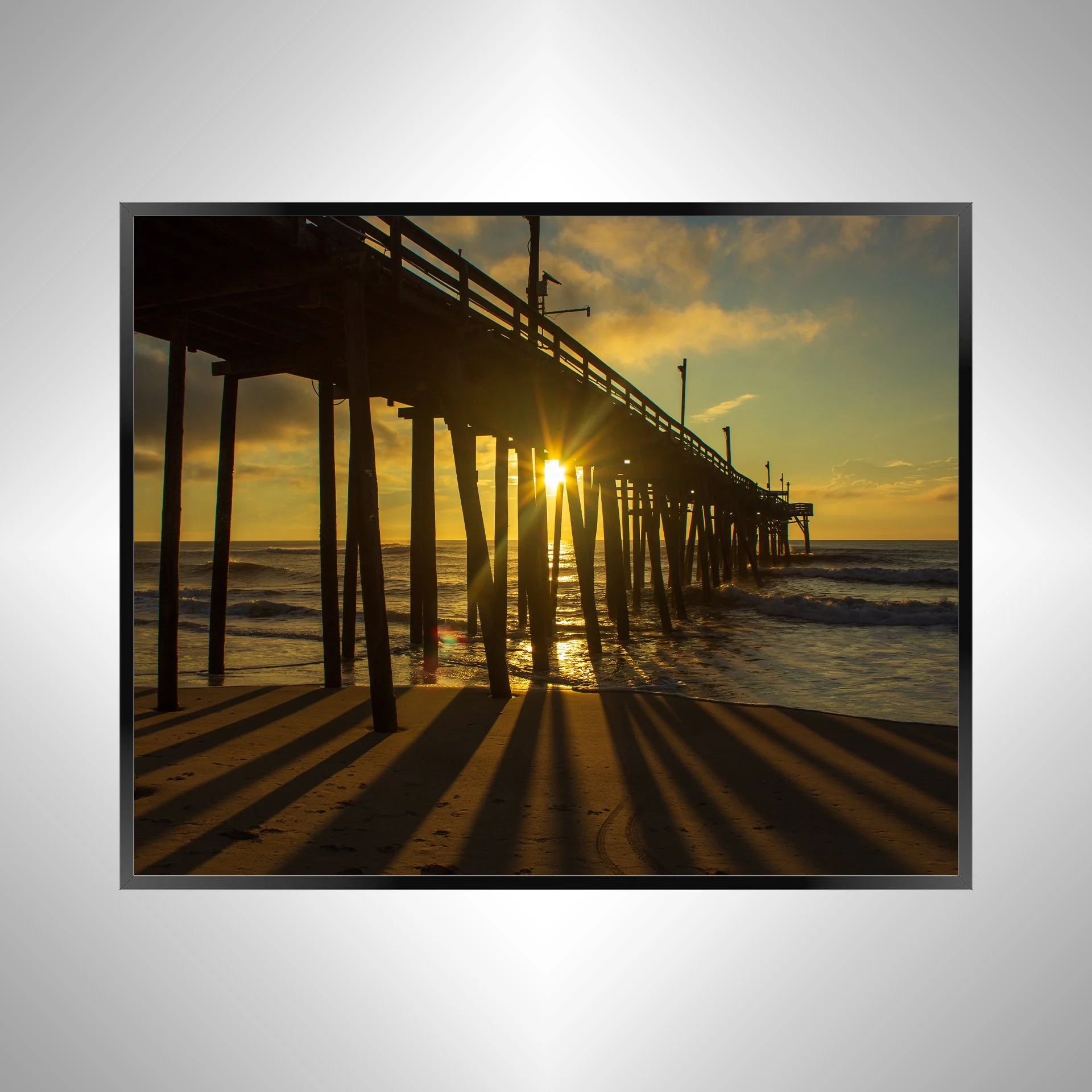 1/1 Sun Flare thru Rodanthe Pier