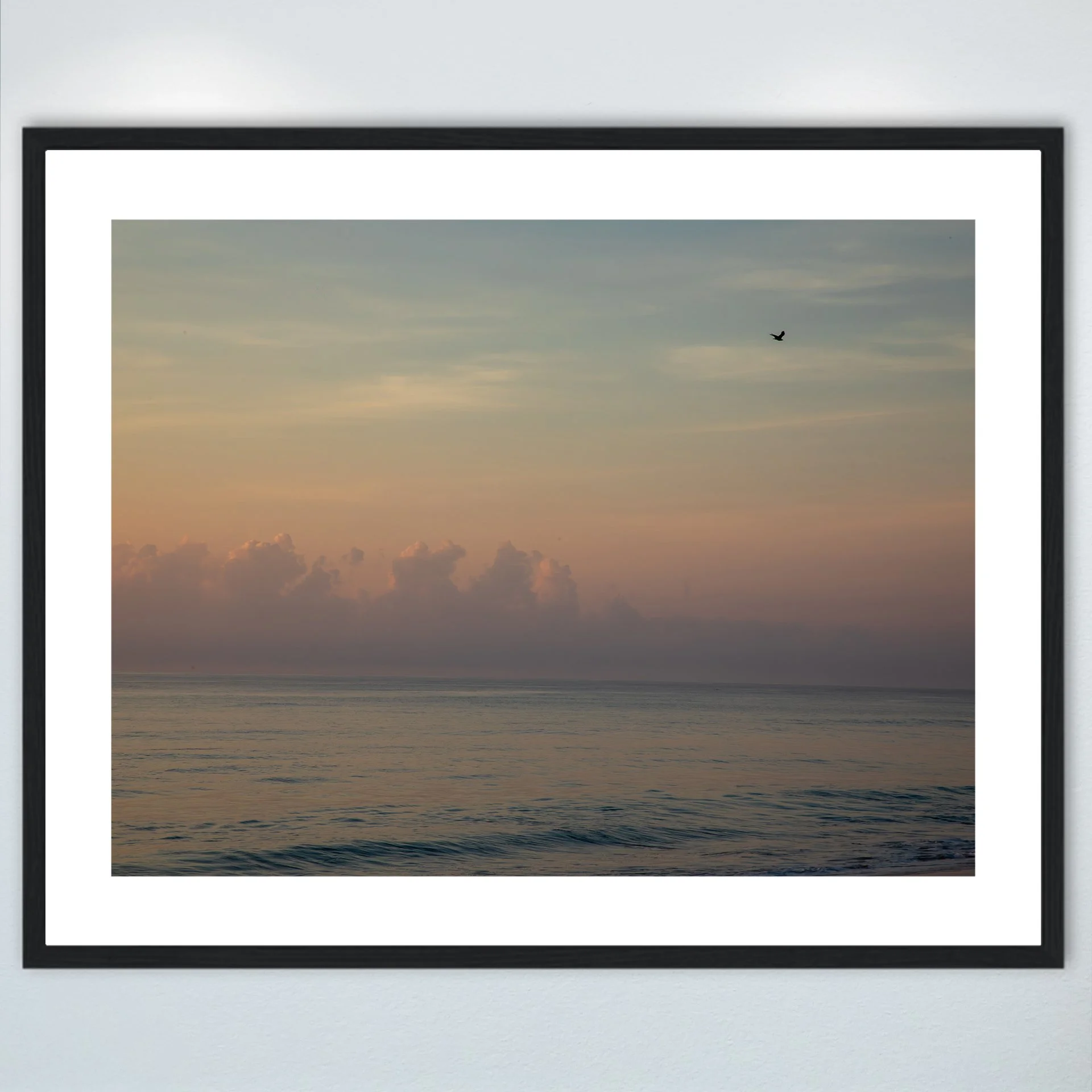 1:1 Pink Sunrise in Duck, NC- Wood w: Border.jpg