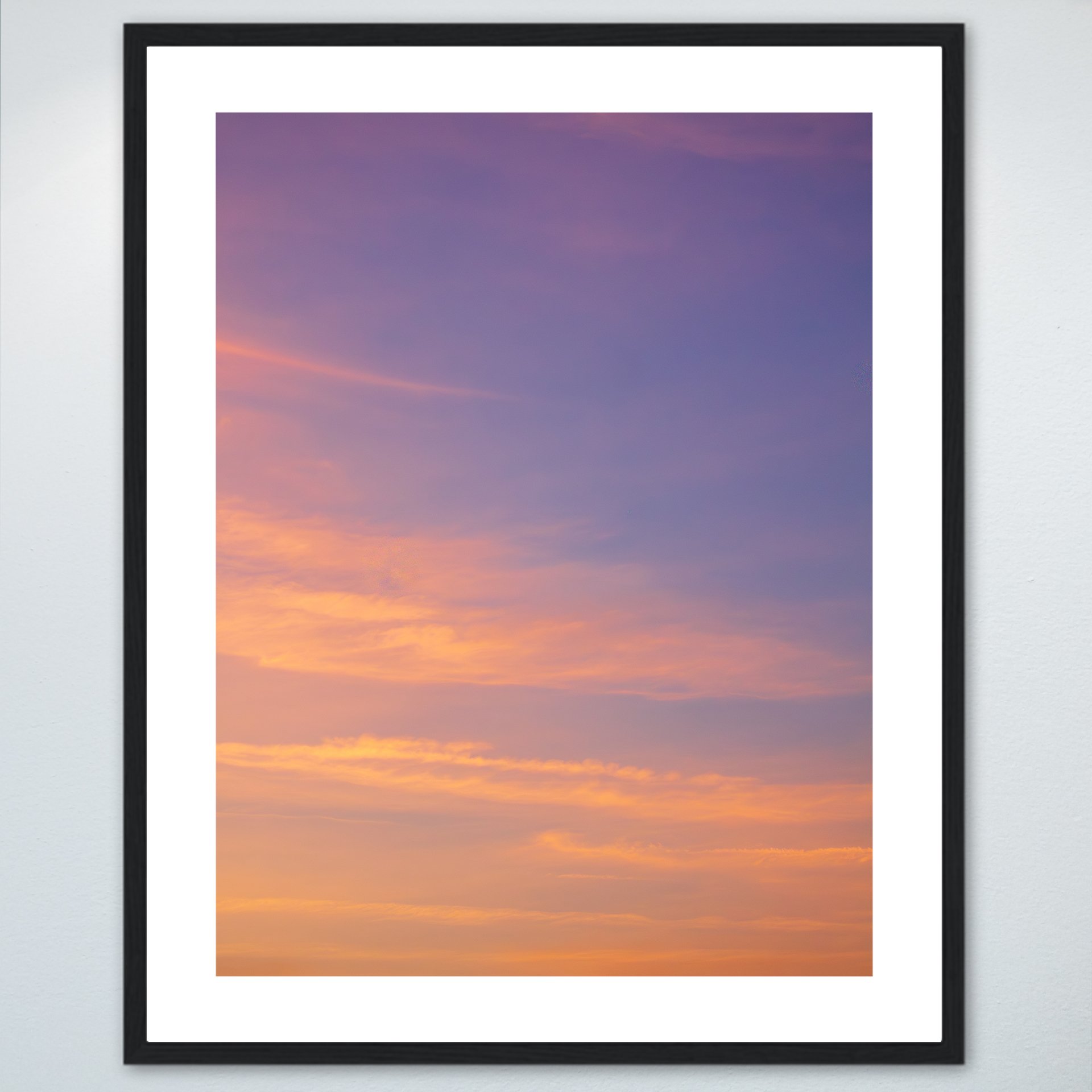 1:1 Sky at Sunrise on the OBX Sound- Wood w: Border.jpg