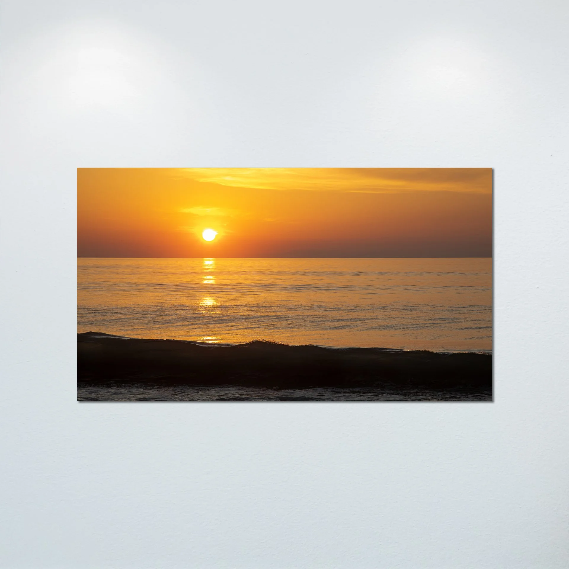 1:10 Orange Glass Wavebreak at Sunrise- Poster & Canvas.jpg