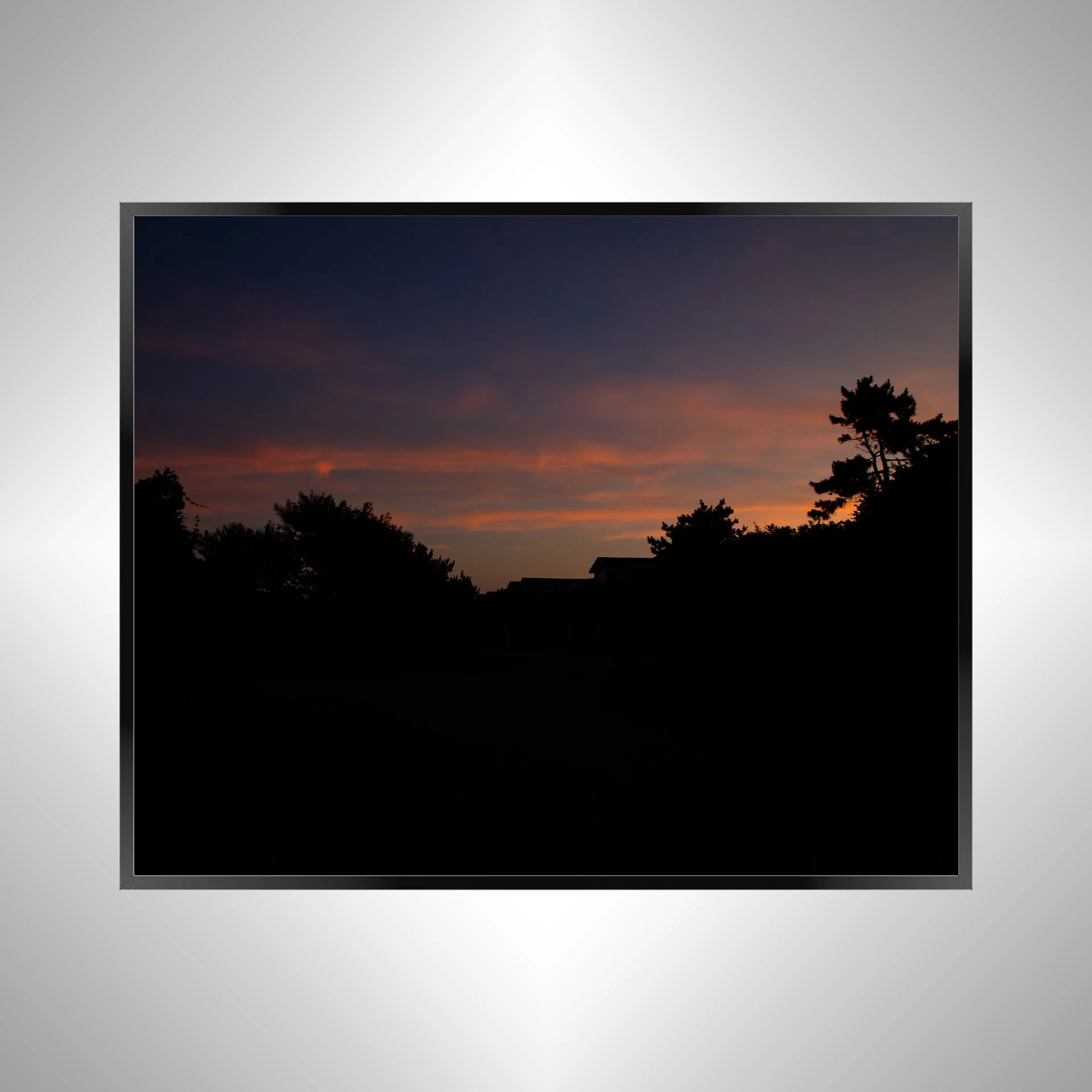 1/10 Sunrise Behind Beach Houses (Landscape)