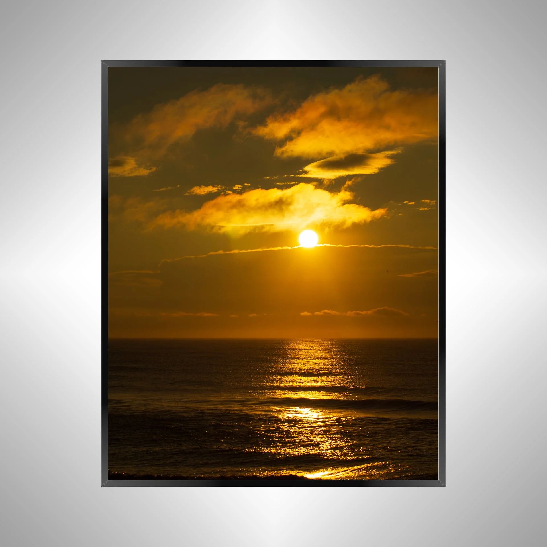 1/1 Sunrising Over Cloudy Horizon (Portrait)