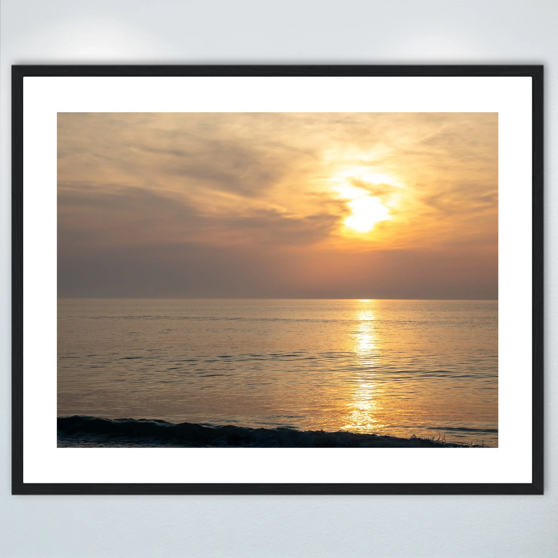 1:10 Duck, NC Sunrise- Wood w: Border.jpg
