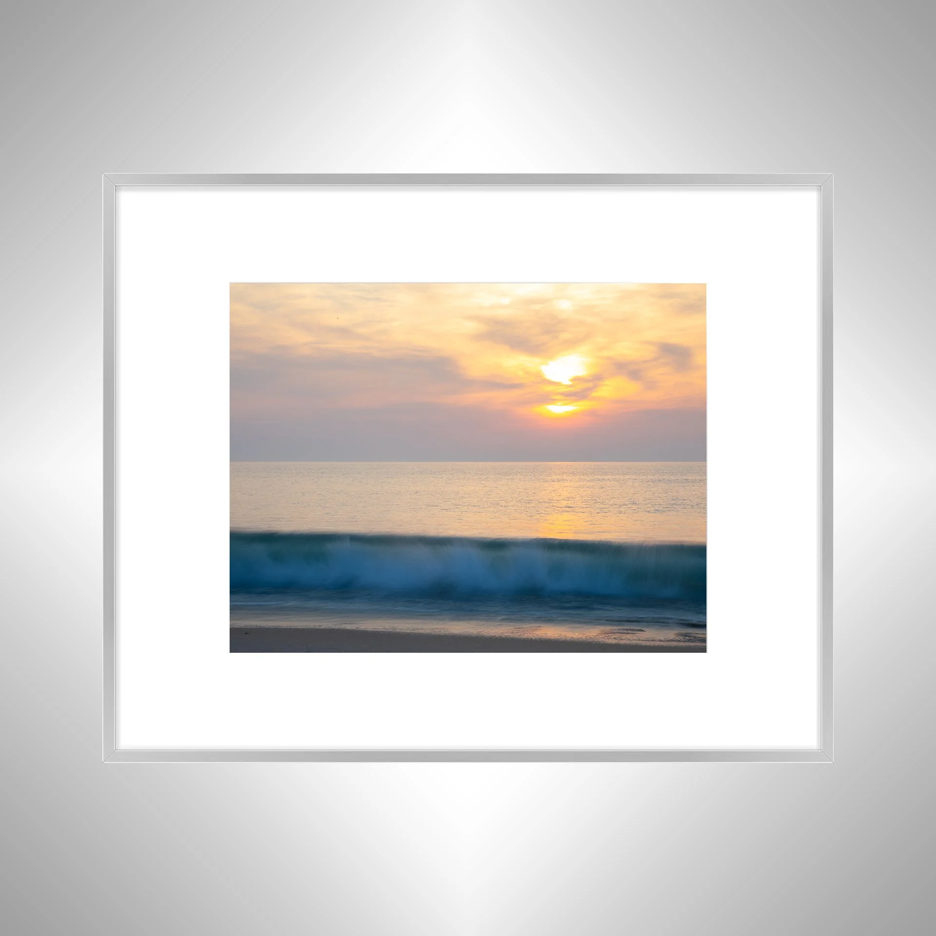 1:1 Slow Shutter Wave Breaking in Duck, NC- Silver w: Border.jpg