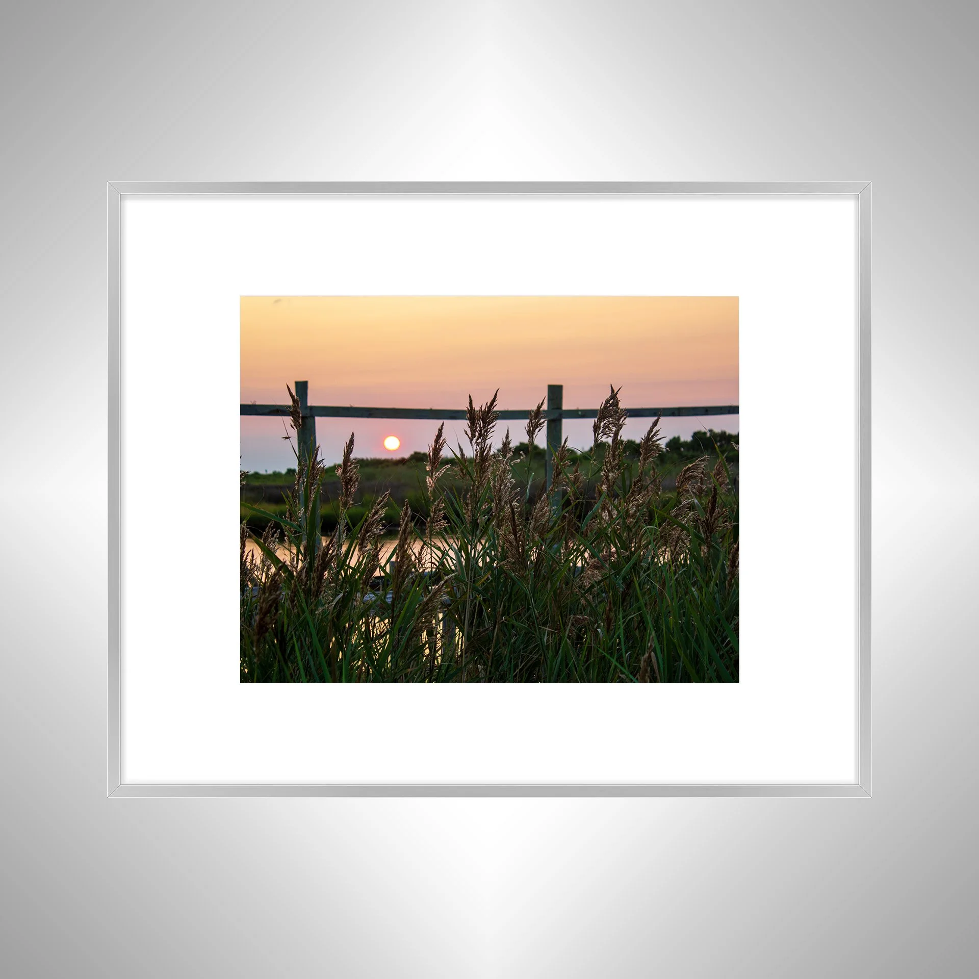 1:1 OBX Sound Sunset with Sea Oats- Silver w: Border.jpg