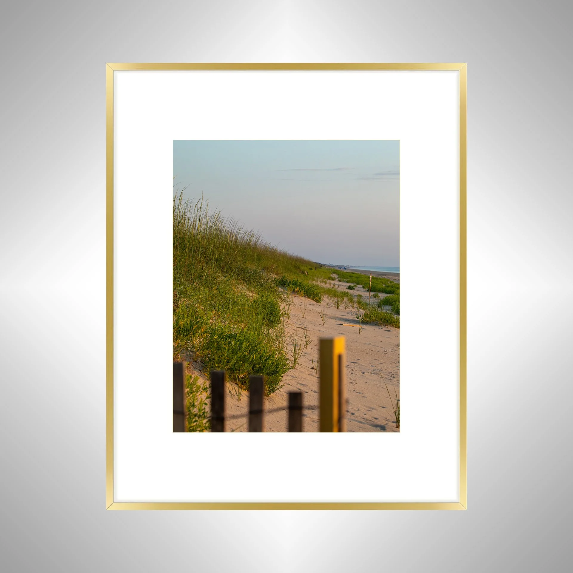 1:1 Duck, N.C. Beach- Gold Metal w: Border.jpg