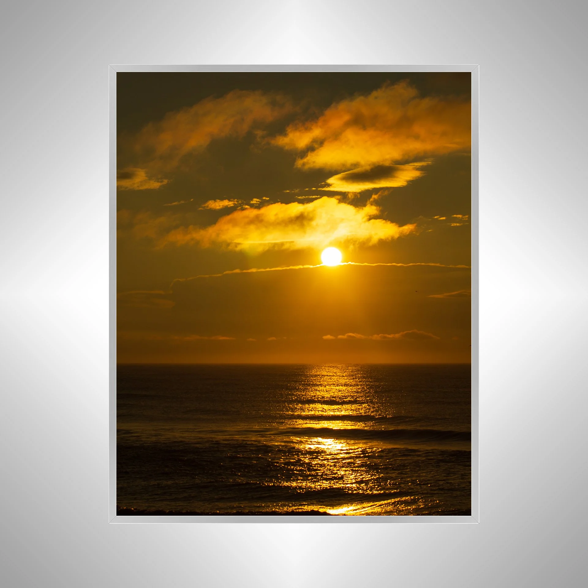 1:1 Sunrising Over Cloudy Horizon (Portrait)- Silver.jpg