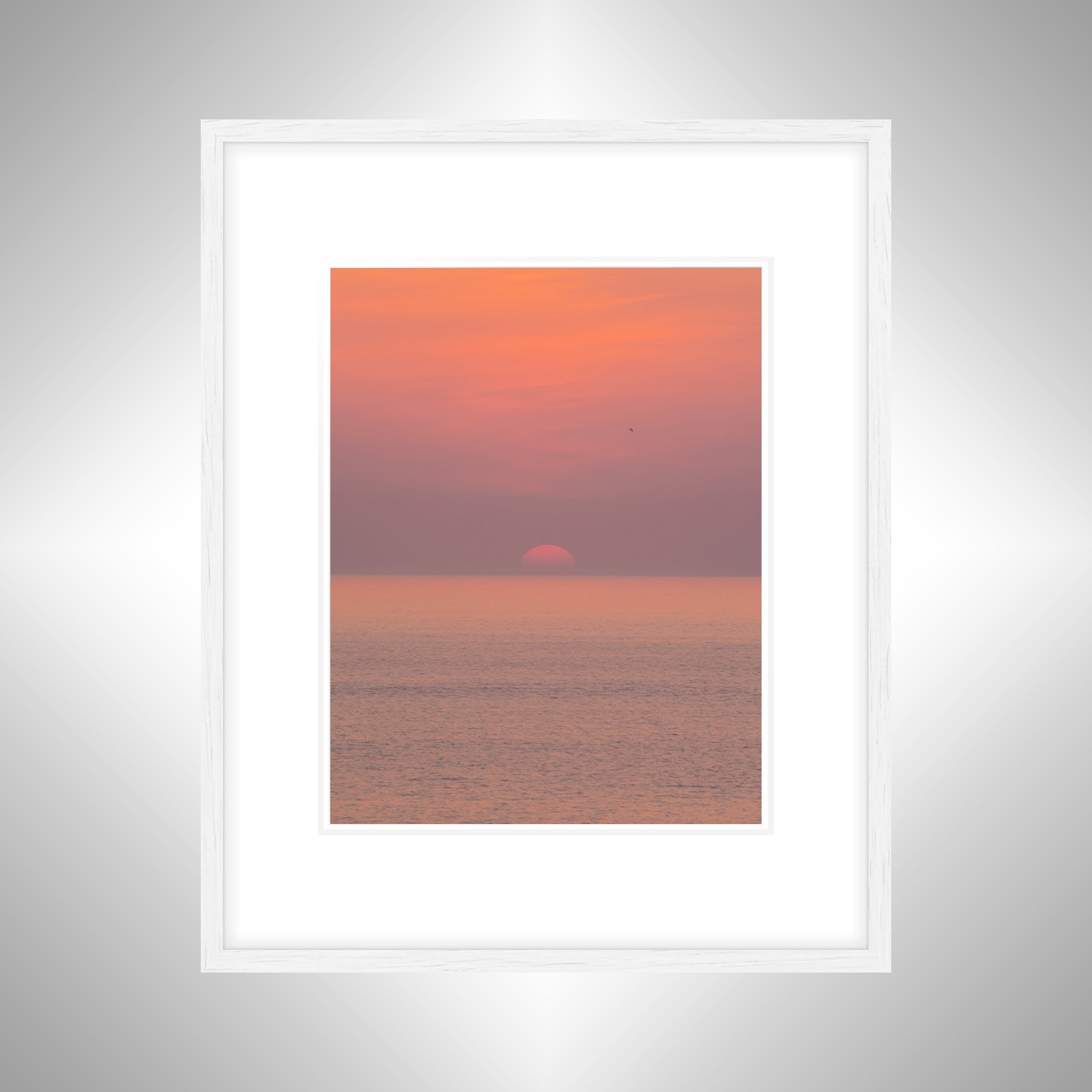 1:1 Hazy Sunrise (Portrait)- White Wood w: Border.jpg