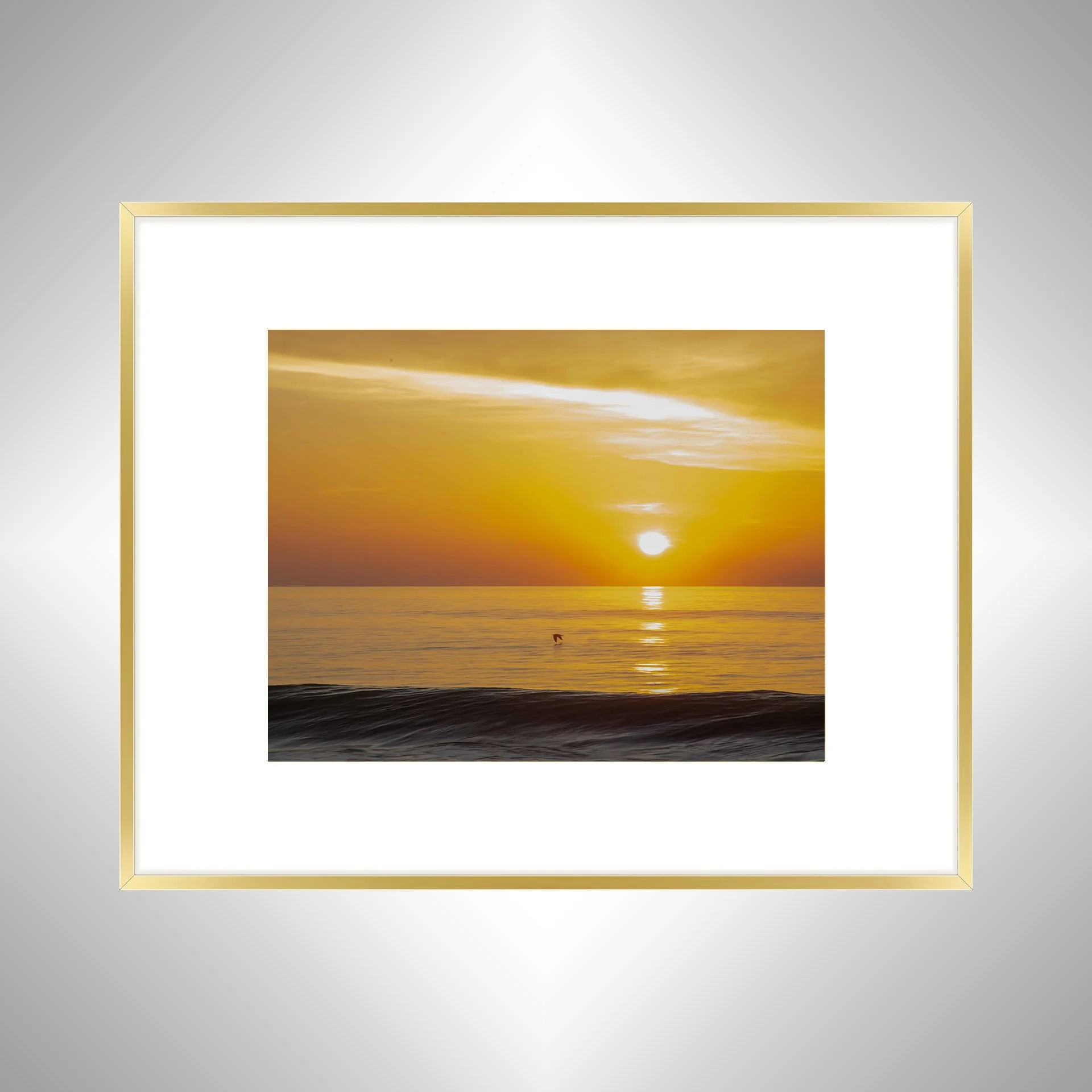 1:1 Sea 'Gull Soaring- Gold w: Border.jpg