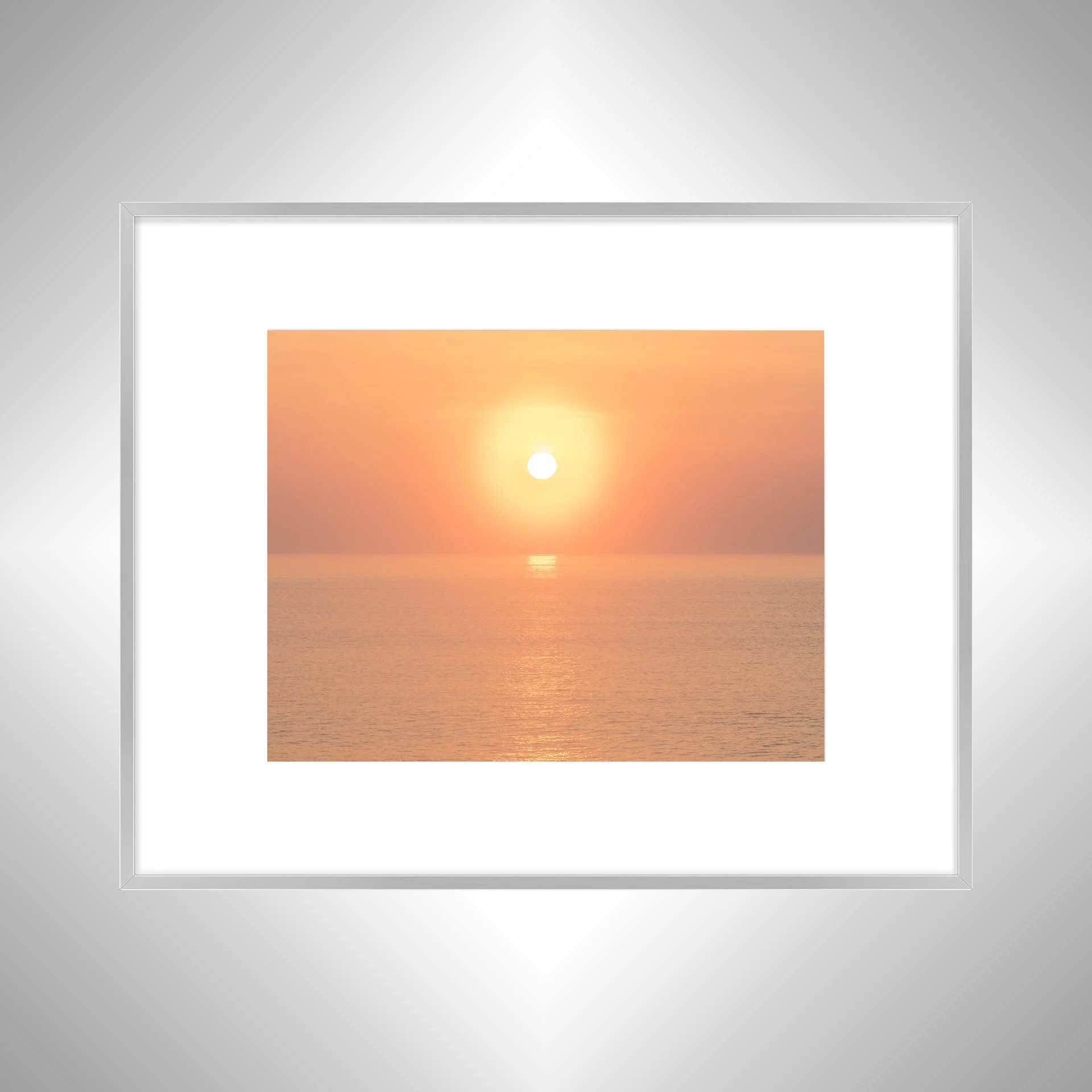 1:1 Blurry Orange Sunrise- Silver Metal w: Border.jpg