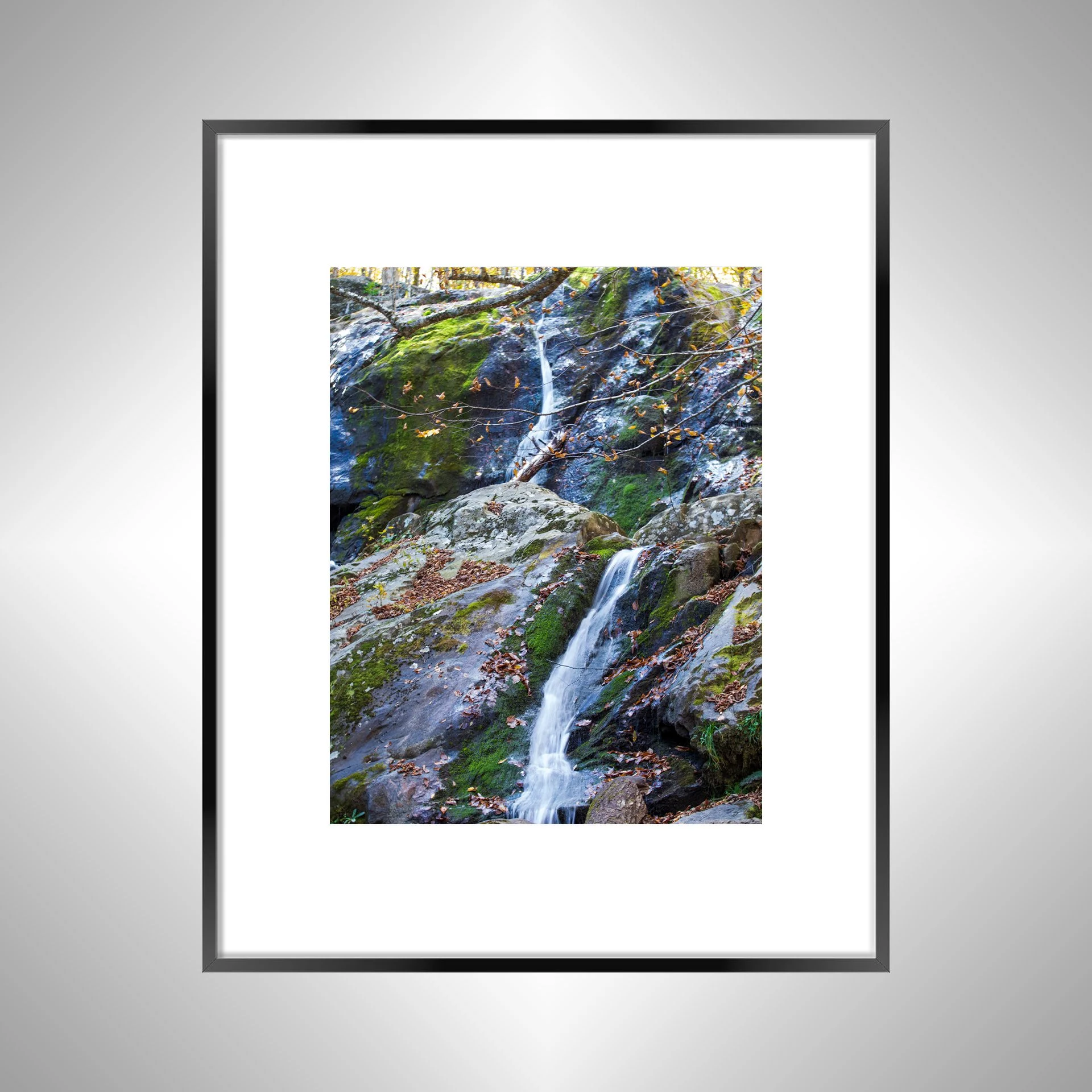 1:1 Shenandoah National Park, Dark Hollow Falls Waterfall- Black w: Border.jpg