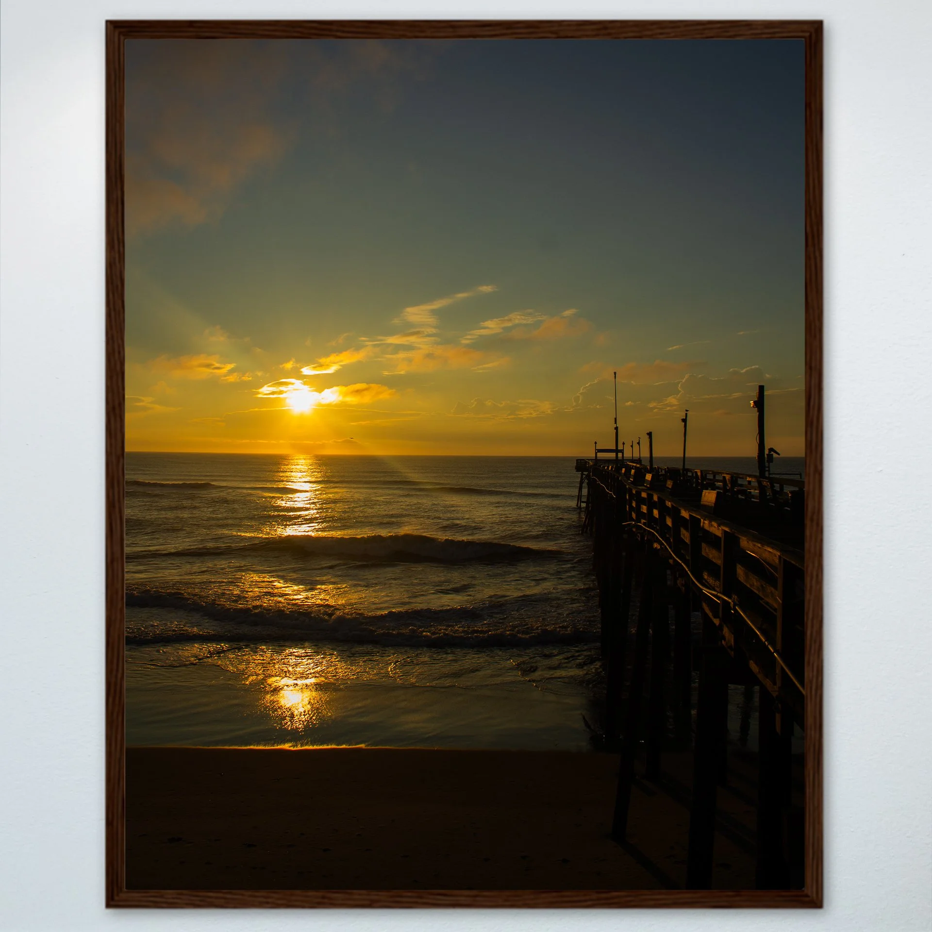 1:1 Sunrise at the Rodanthe Pier- Wood.jpg