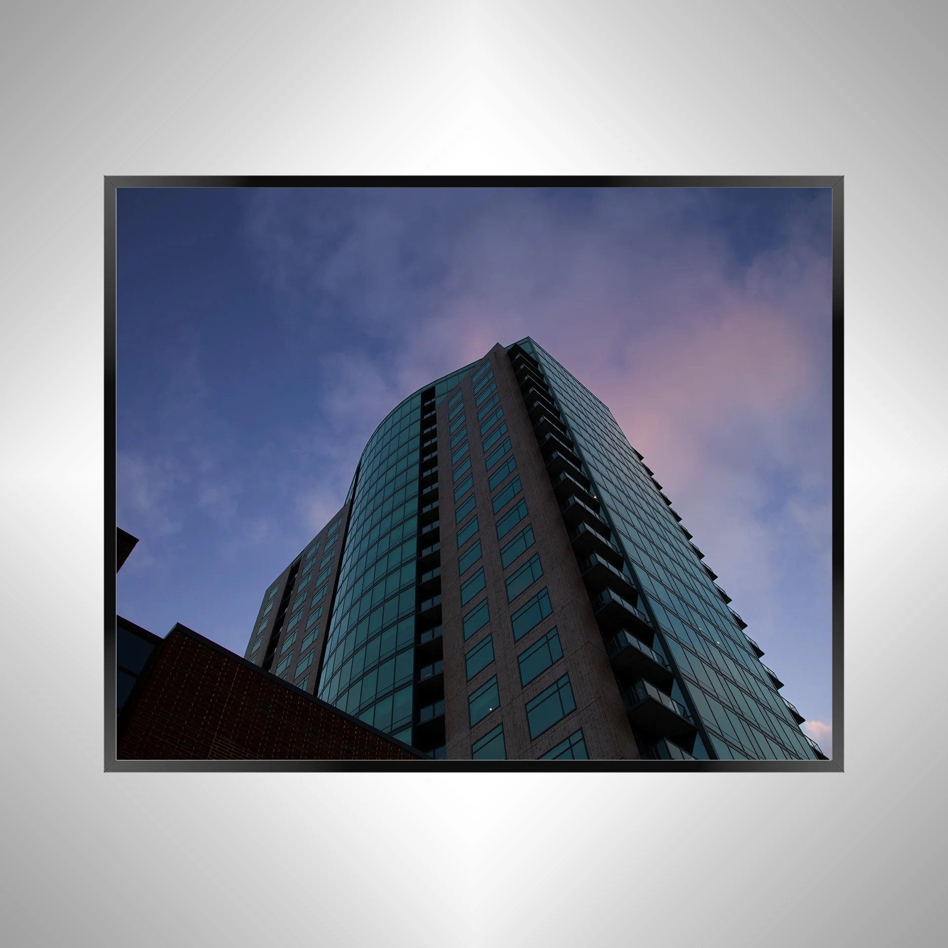 1/1 Norfolk, VA Sunset Behind Building