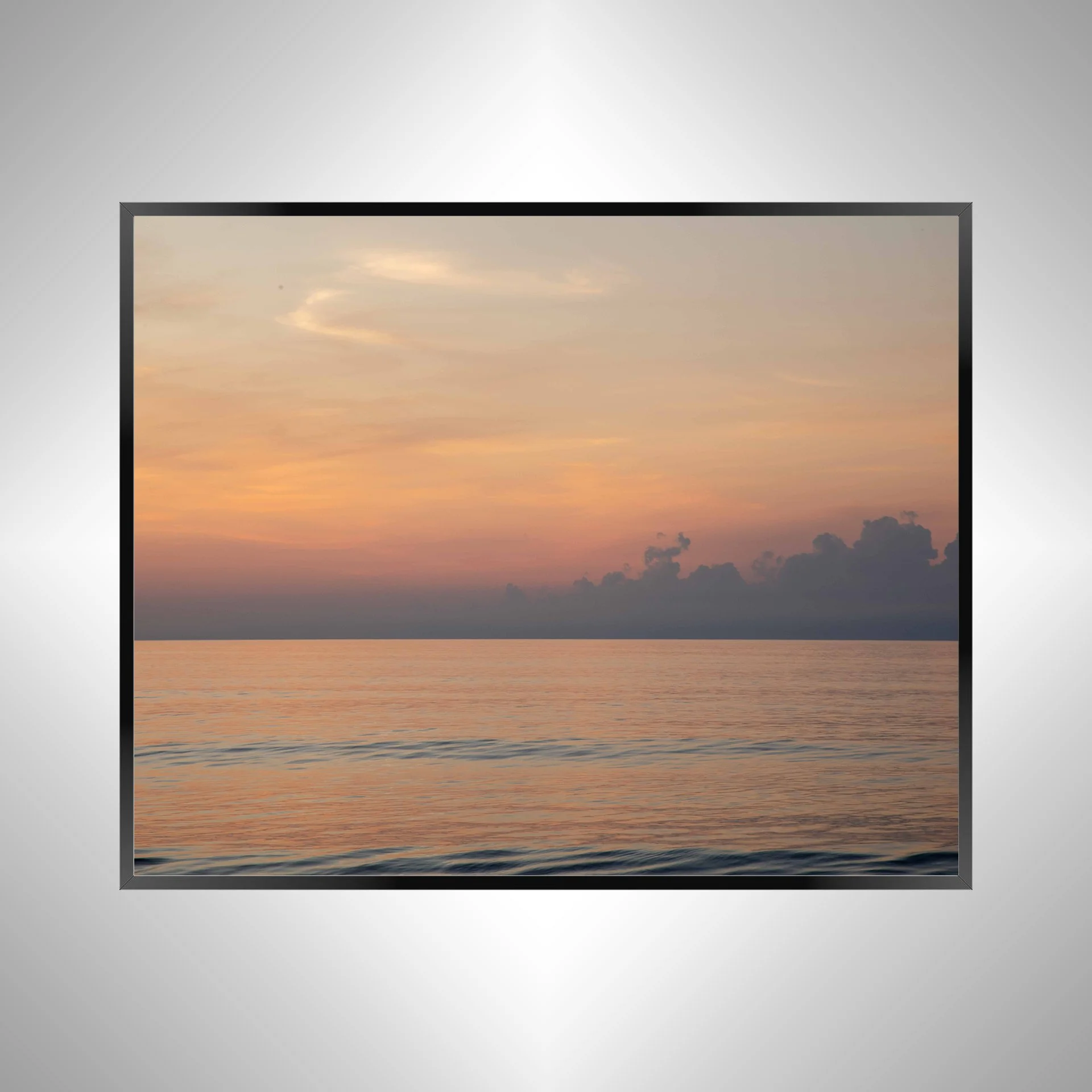 1/10 Pink Clouds on Ocean Horizon