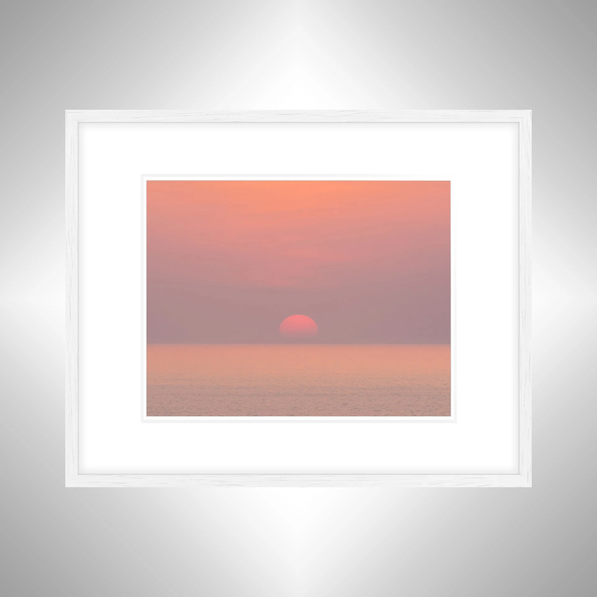 1:1 Hazy Sunrise (Landscape)- White Wood w: Border.jpg