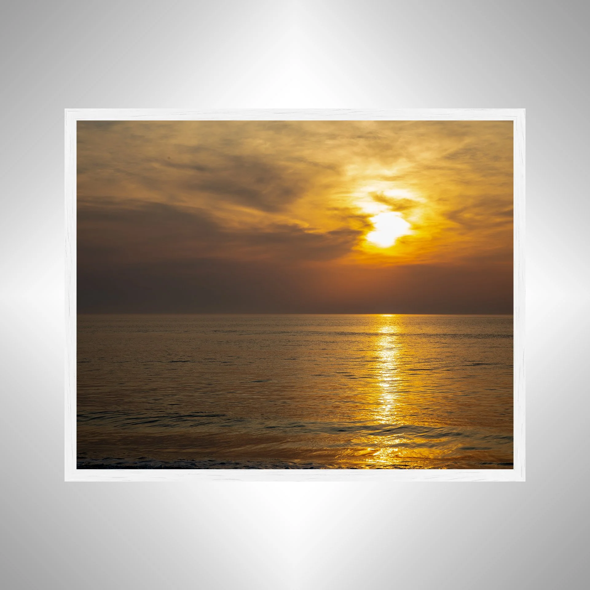 1:1 Duck, NC Golden Sunrise- White Wood.jpg