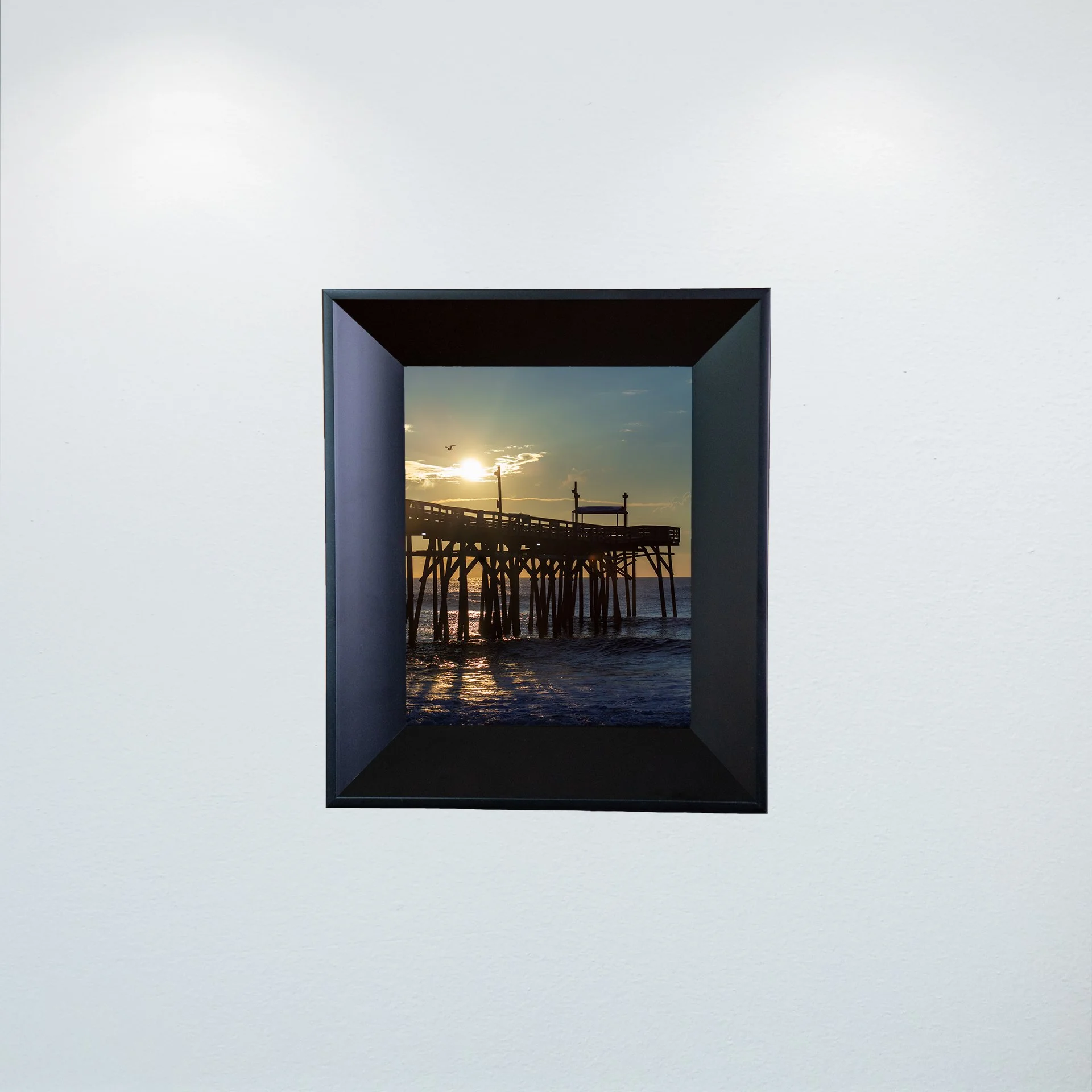 1:1 Rodanthe Pier Sunrise with Seagull- Mini.jpg