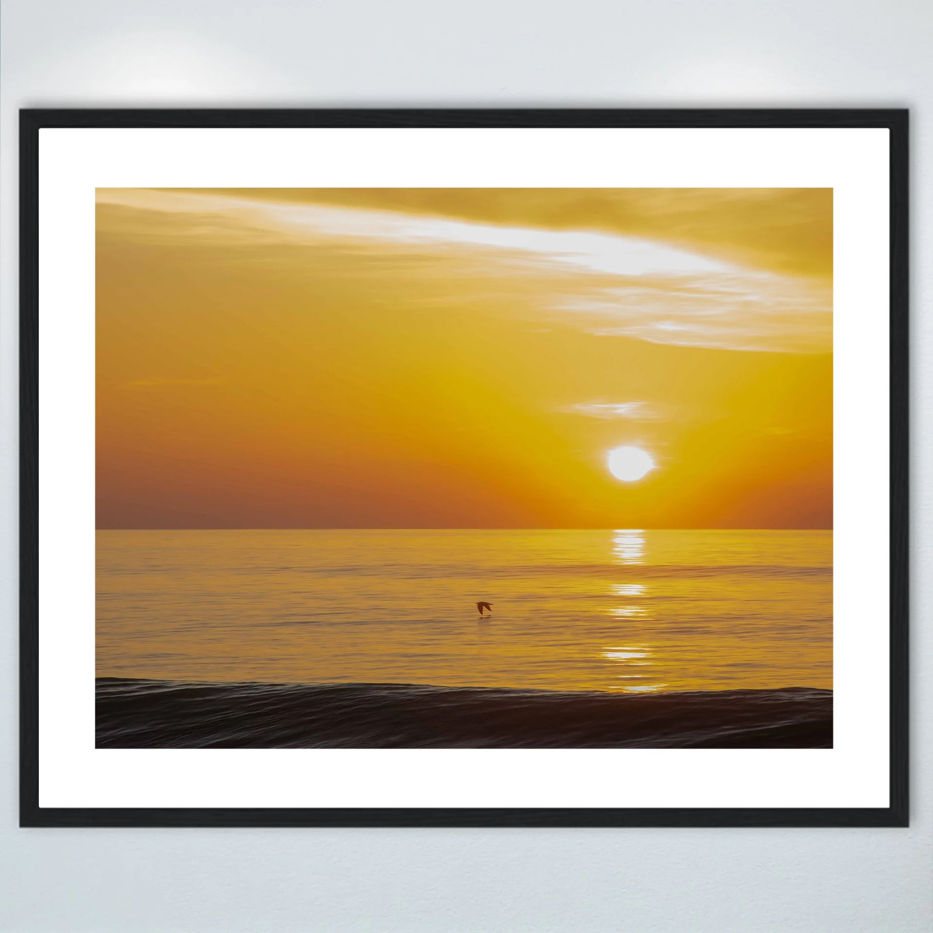 1:1 Sea 'Gull Soaring- Wood w: Border.jpg