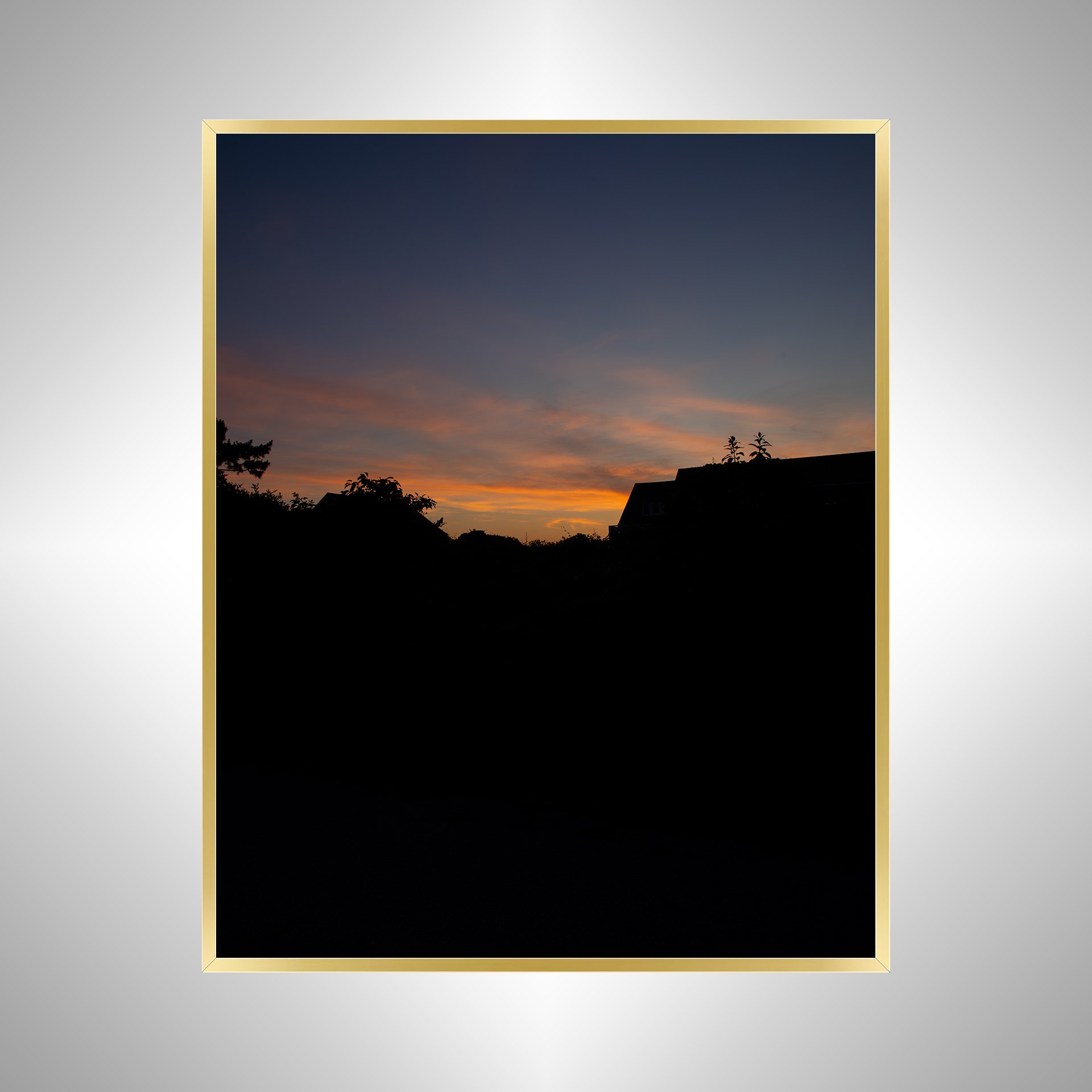 1:1 Sunrise Behind Beach Houses (Portrait)- Gold.jpg