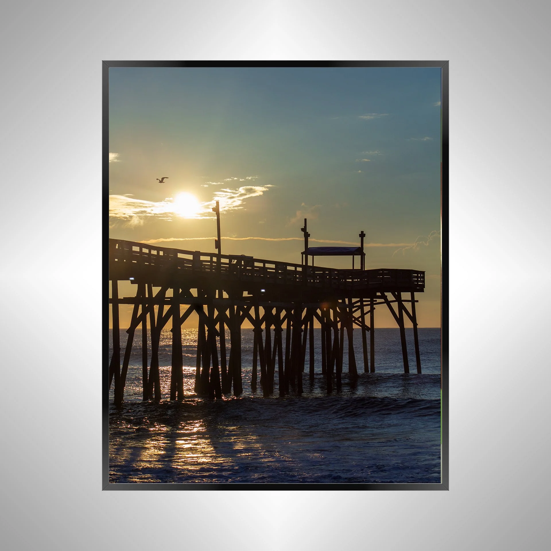 1/1 Rodanthe Pier Sunrise with Seagull