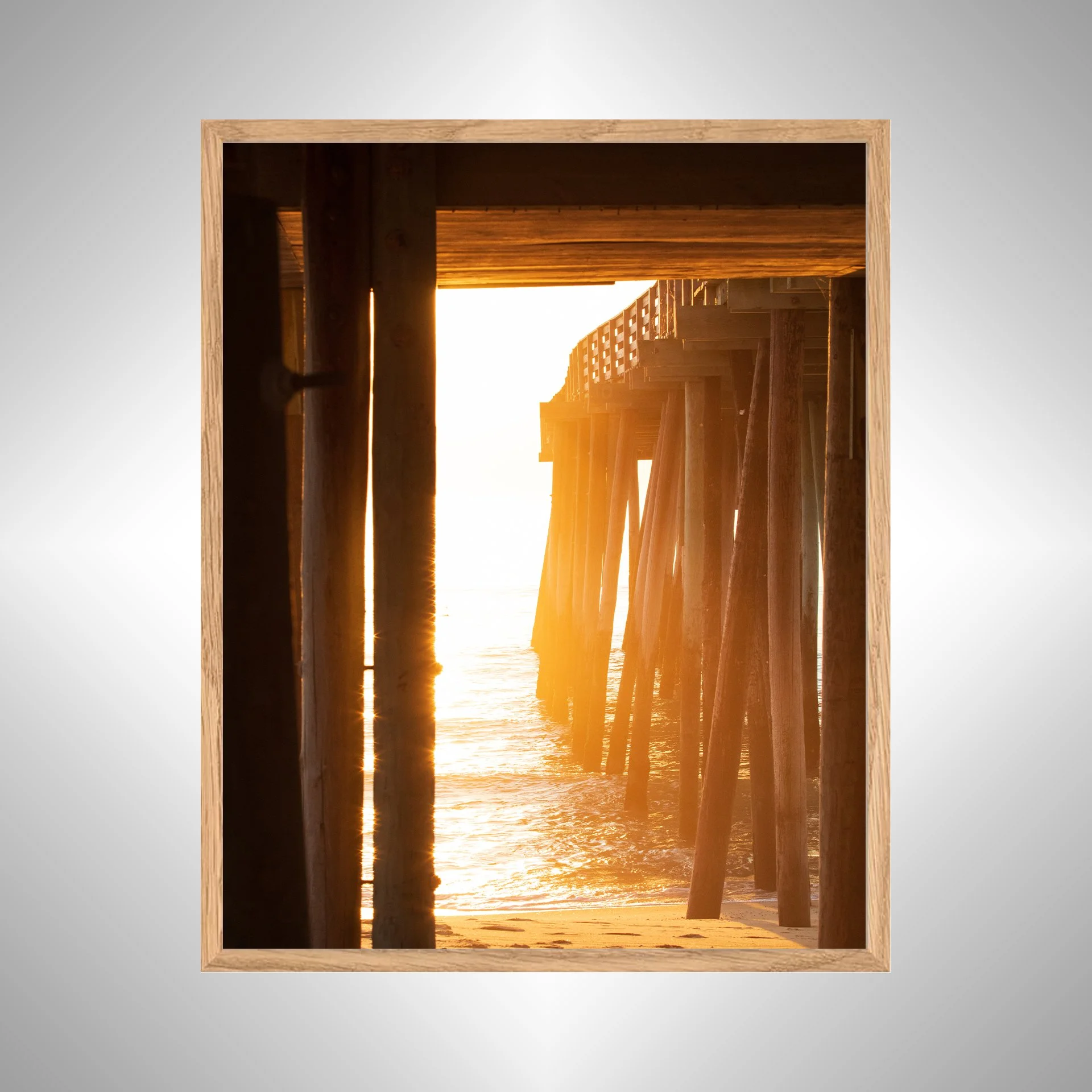 1:1 Rodanthe Pier Sunrise Sparkles- White copy NATTY.jpg