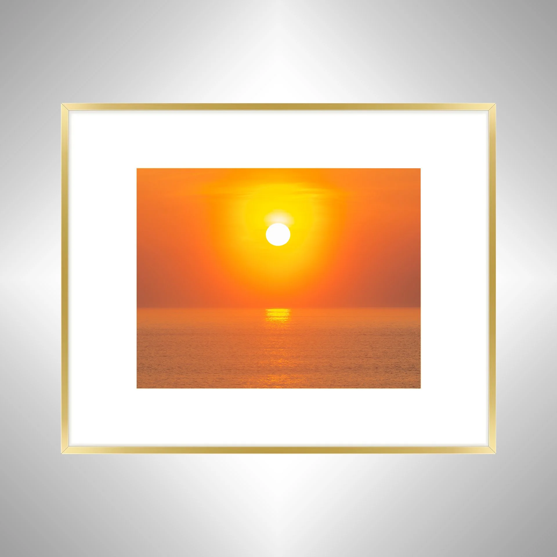 1:1 Orange Sunrise Reflection- Gold w: Border.jpg