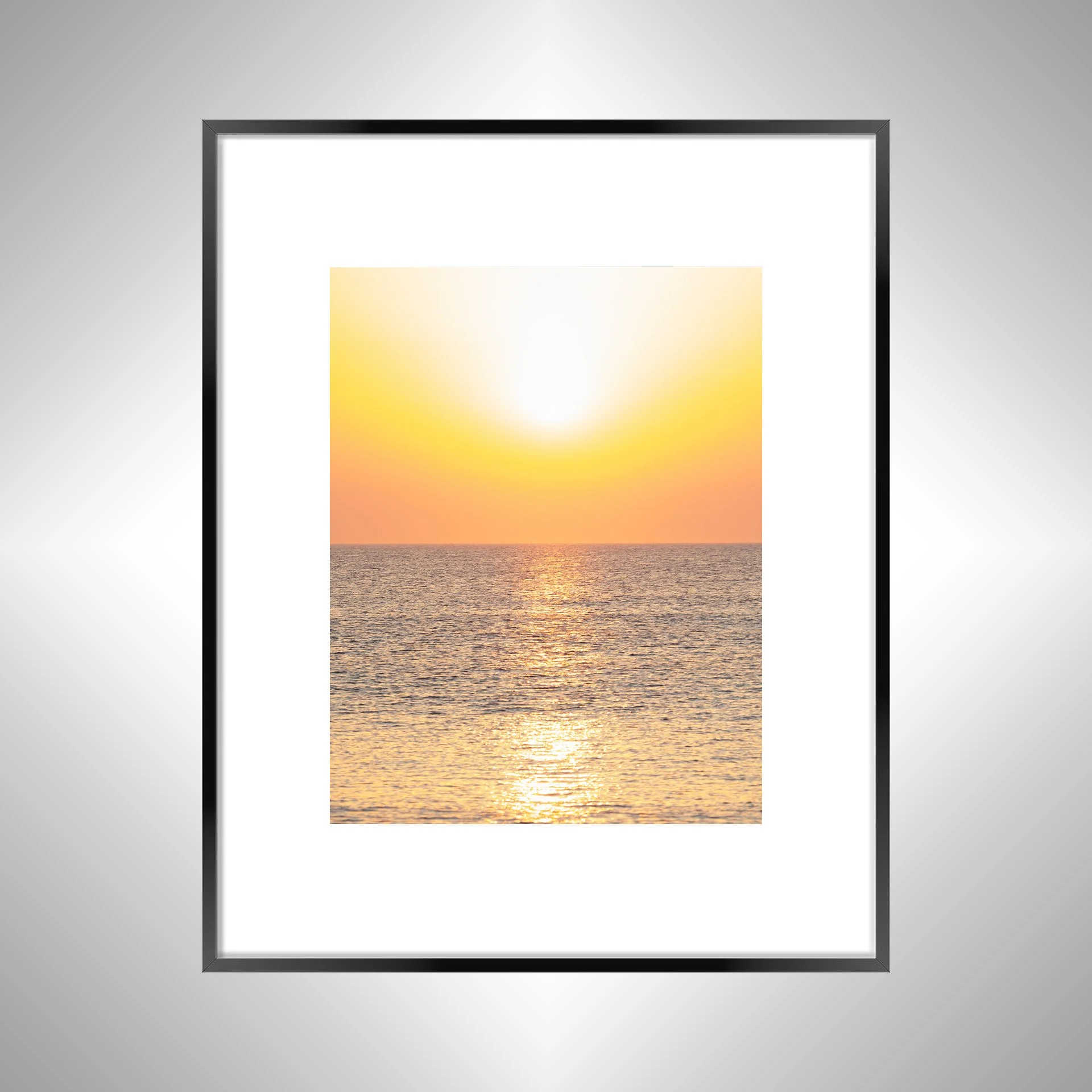 1:10 Ocean Sunrise Reflection- Black w: Border.jpg