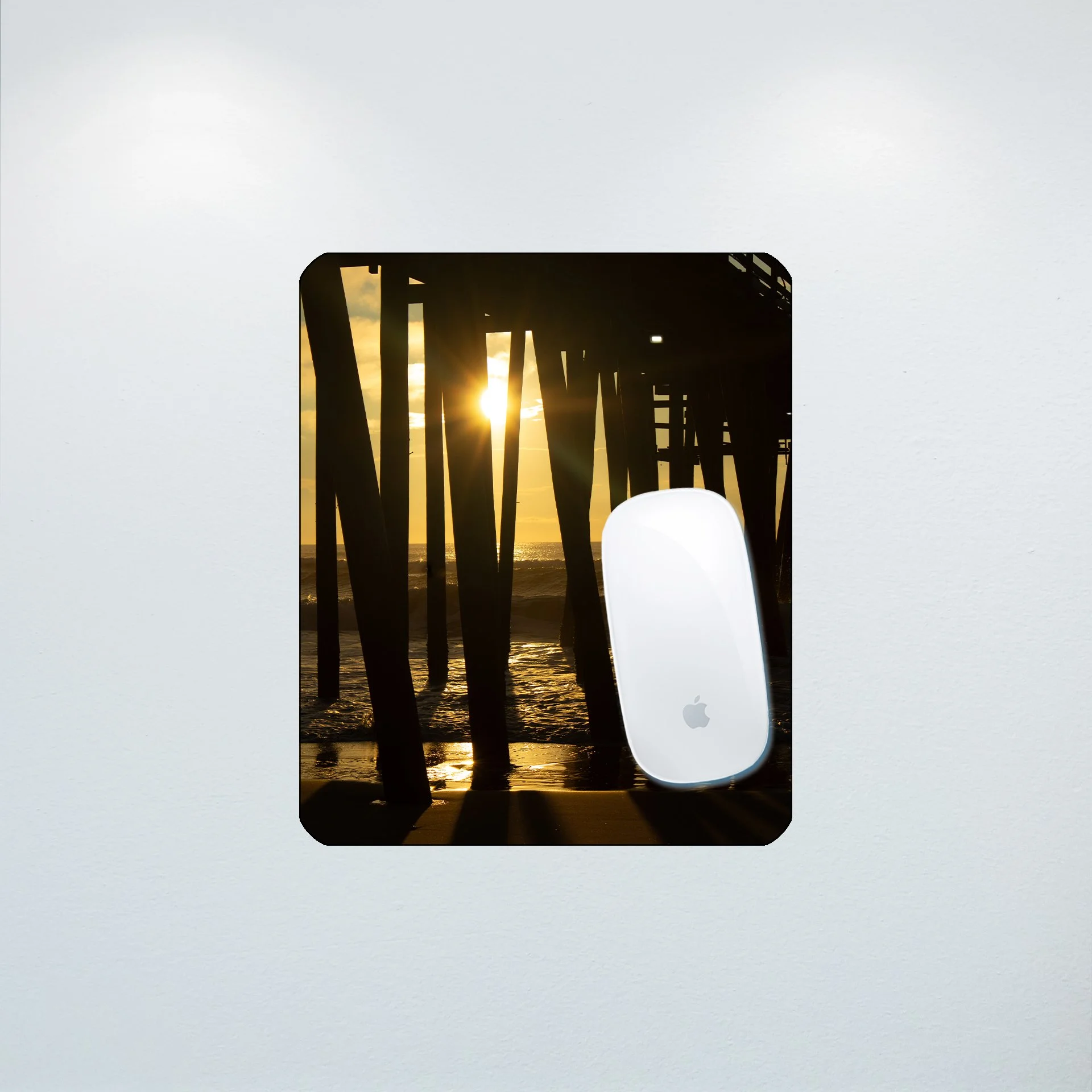 1:10 Rodanthe Pier Sunrise Flare- Mouse Pad.jpg