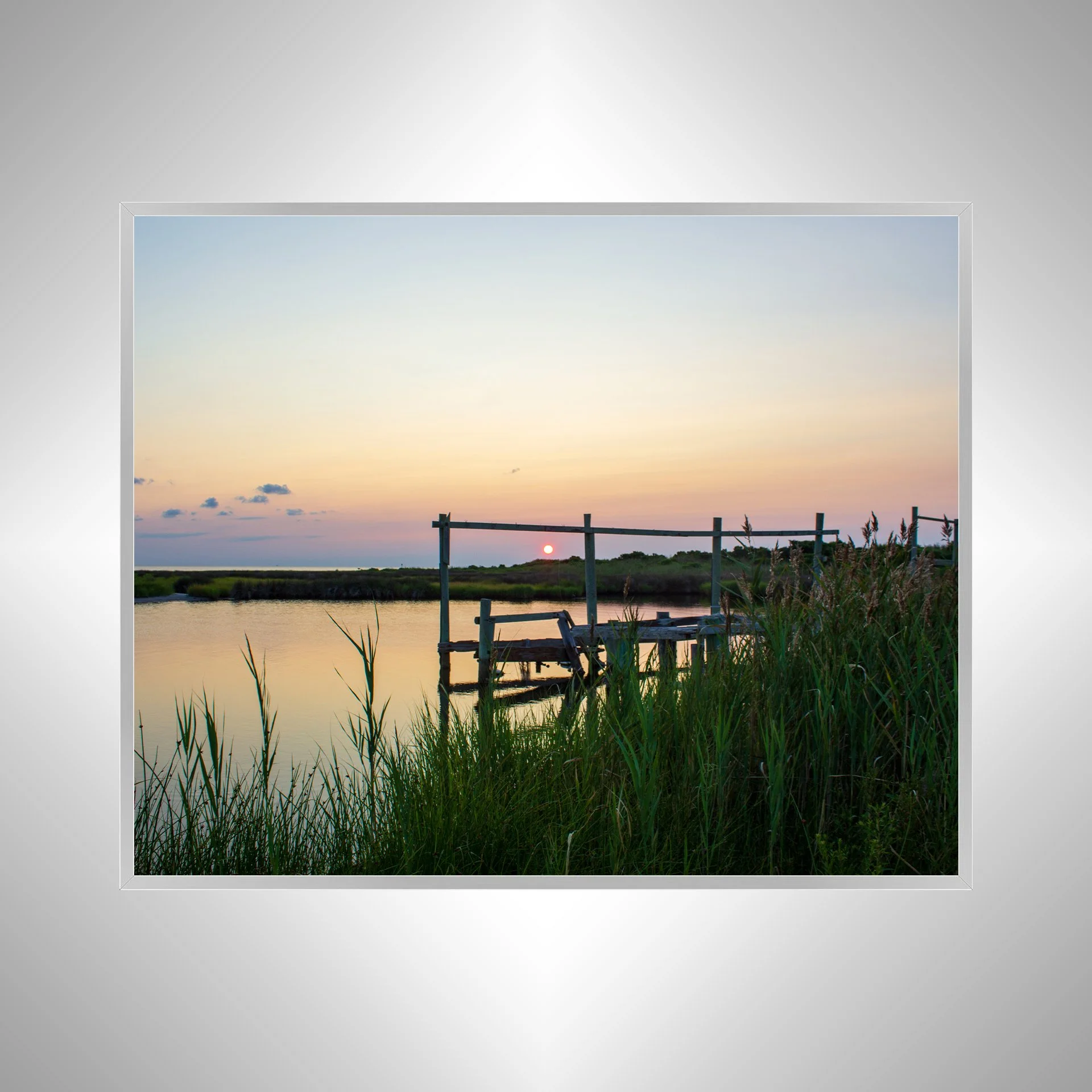 1:1 Nags Head Sunset on the Sound (Wideshot)- Silver Metal.jpg